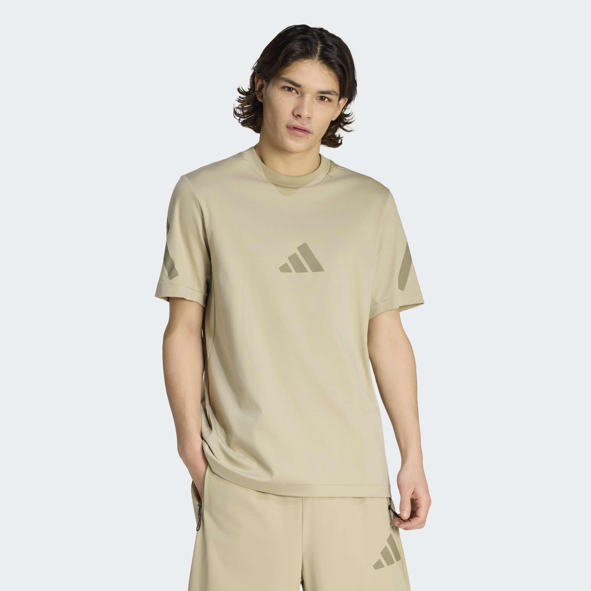 adidas Z.N.E. T-Shirt, Brown, A701_ONE, large image number 5