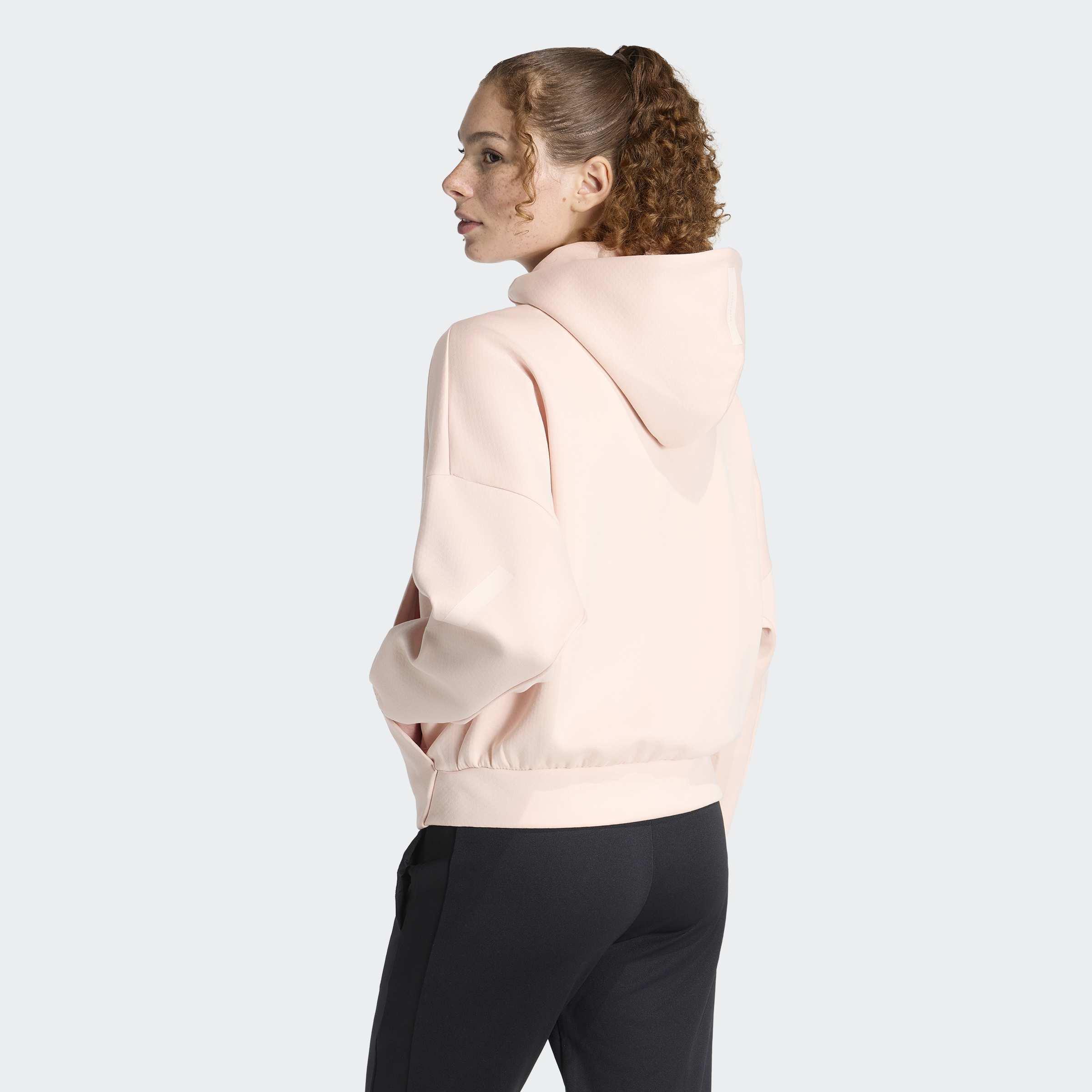 adidas Z.N.E. Full-Zip Hoodie, Pink, A701_ONE, medium