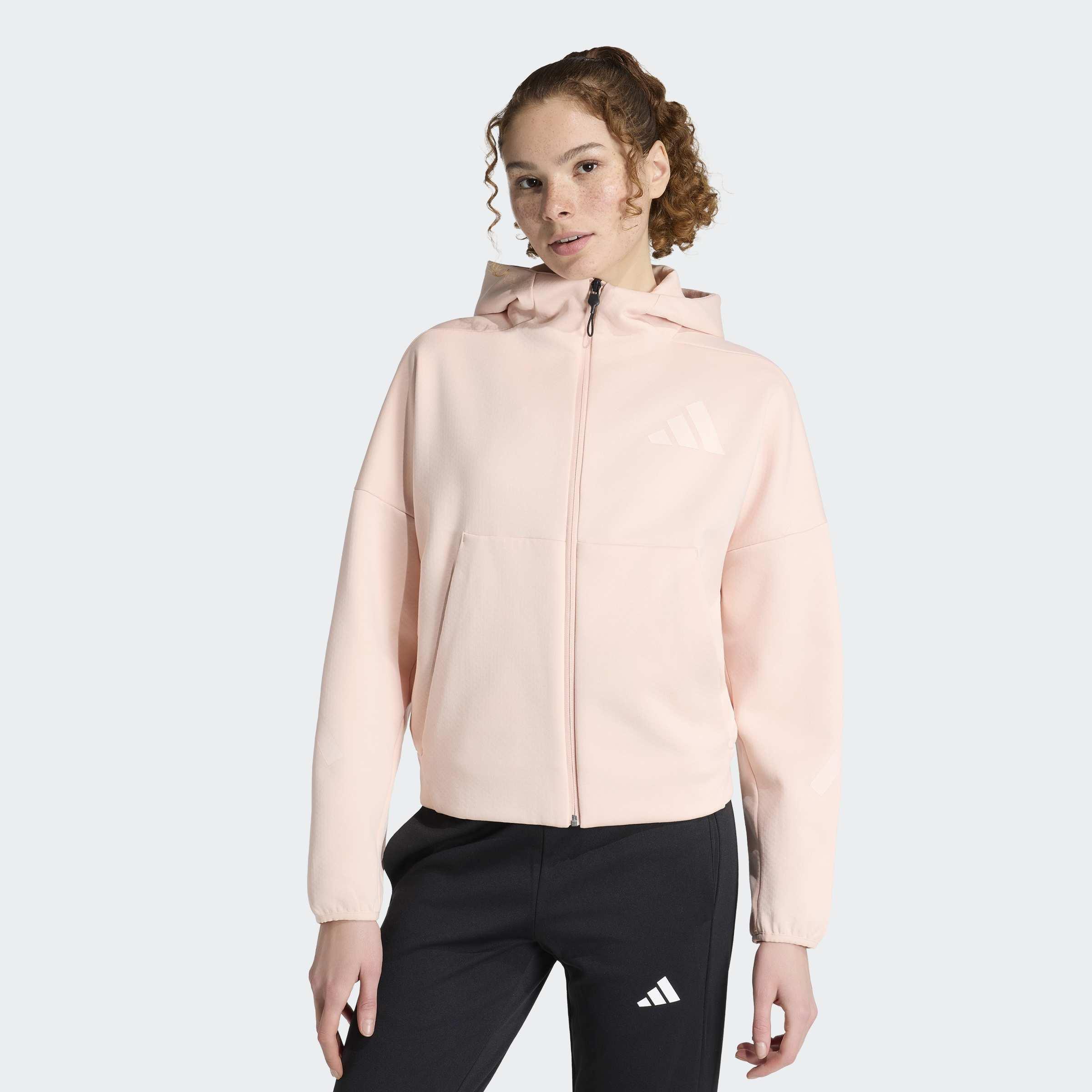 adidas Z.N.E. Full-Zip Hoodie, Pink, A701_ONE, large image number 5