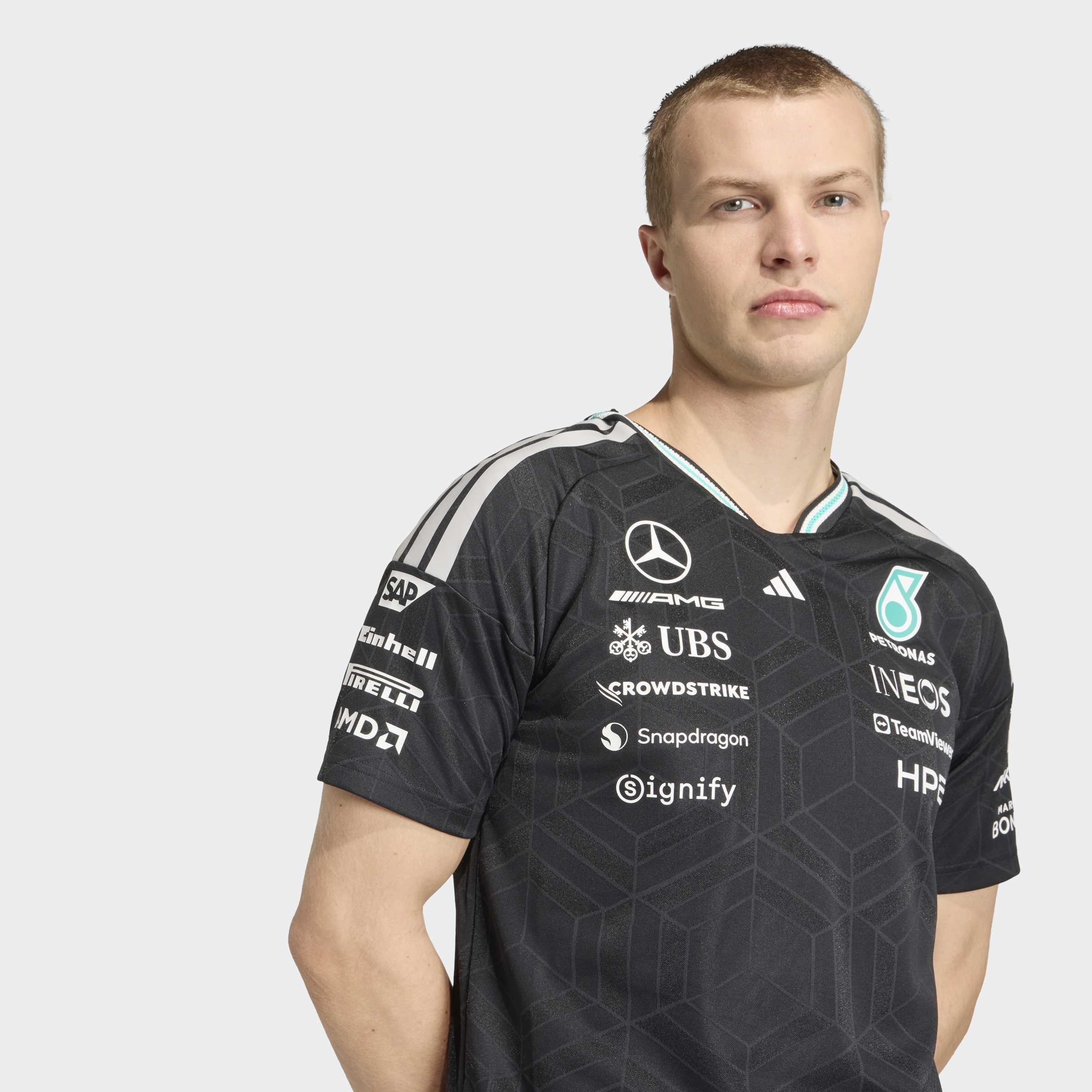 Mercedes - AMG Petronas Formula 1 Team Driver Jersey Authentic, Black, A701_ONE, large image number 2