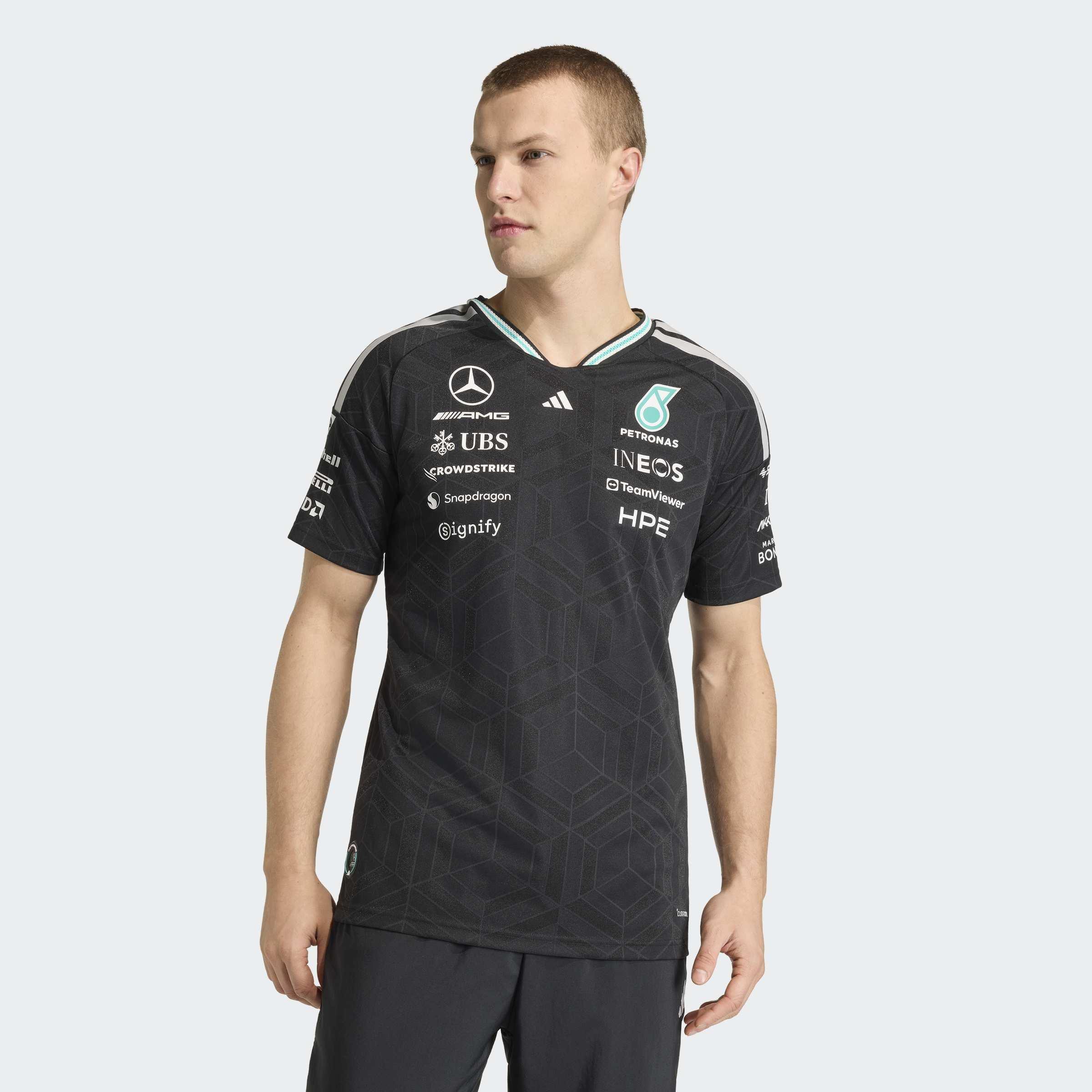 Mercedes - AMG Petronas Formula 1 Team Driver Jersey Authentic, Black, A701_ONE, large image number 11