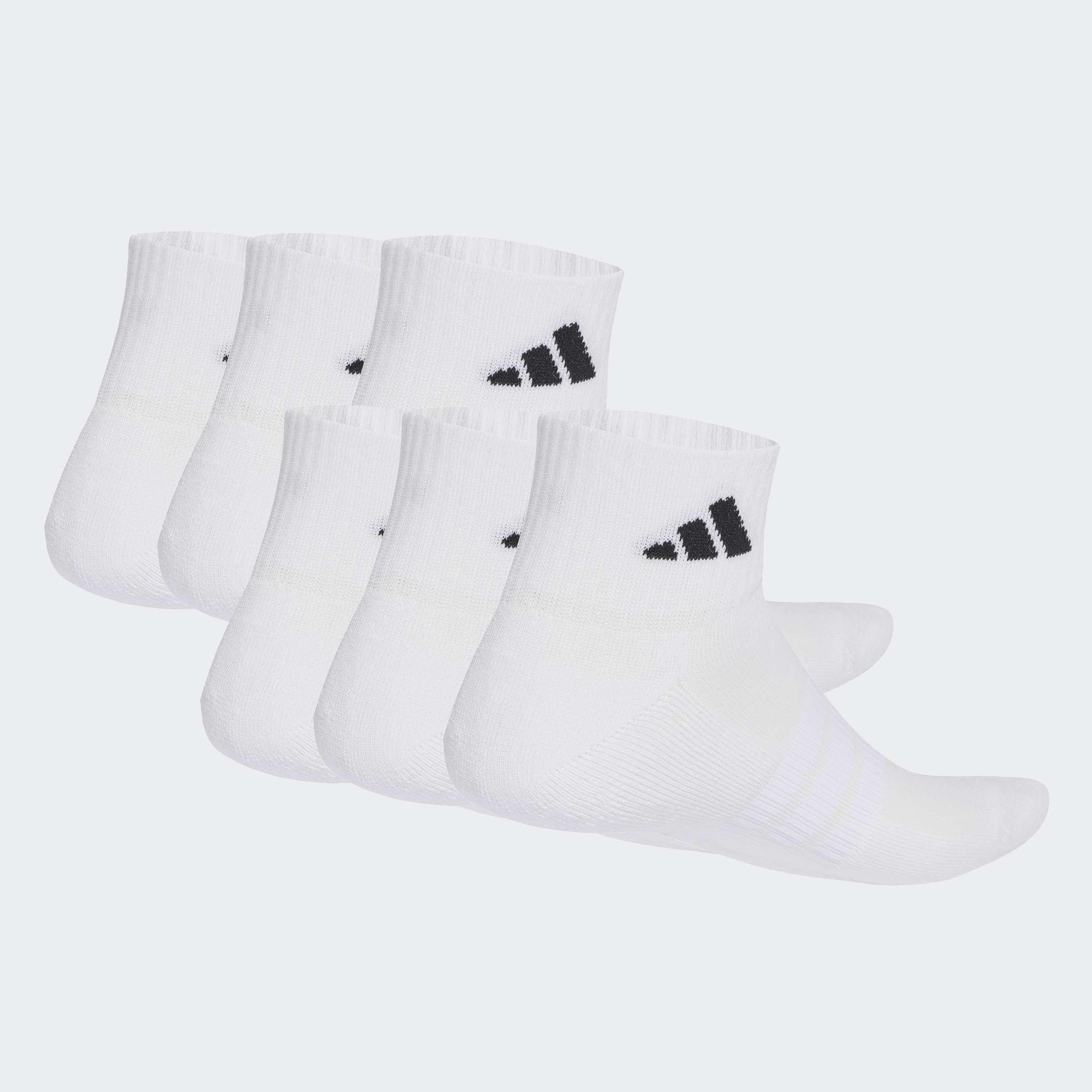 Unisex Cushioned Essentials Ankle Socks - 6 Pair Pack, White, A701_ONE, large image number 1
