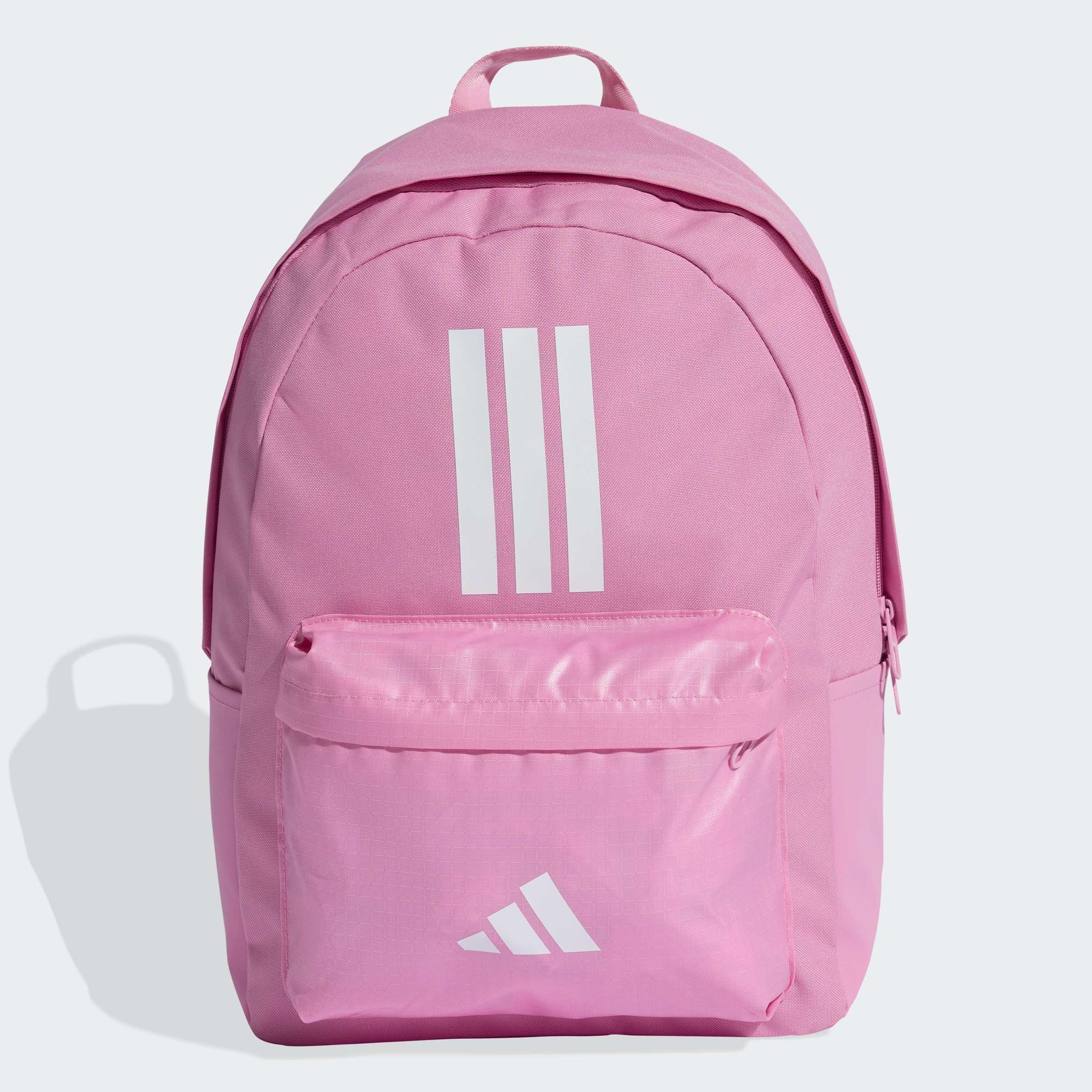 Unisex Classic Back-To-School 3-Stripes Backpack, Pink