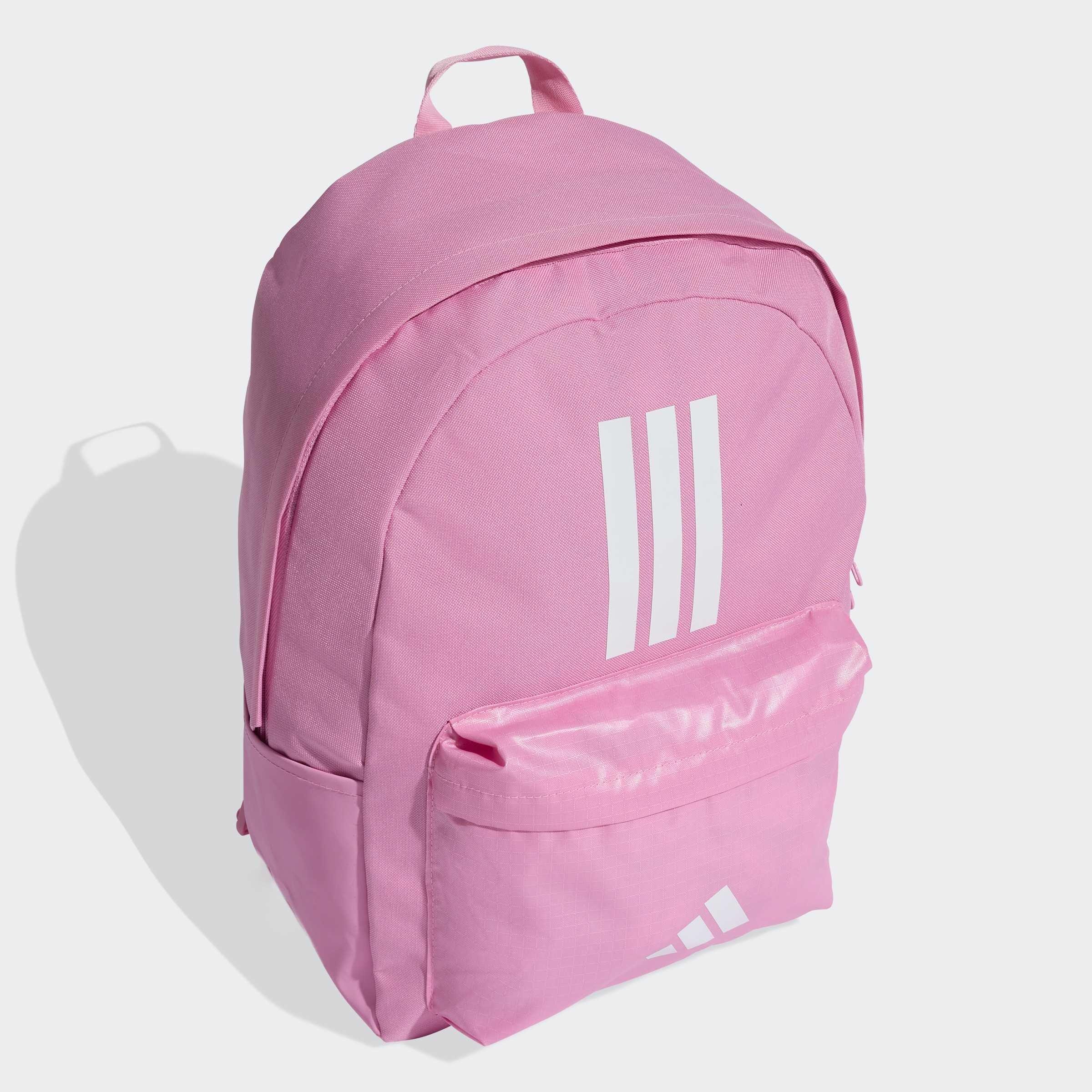 Unisex Classic Back-To-School 3-Stripes Backpack, Pink, A701_ONE, large image number 2