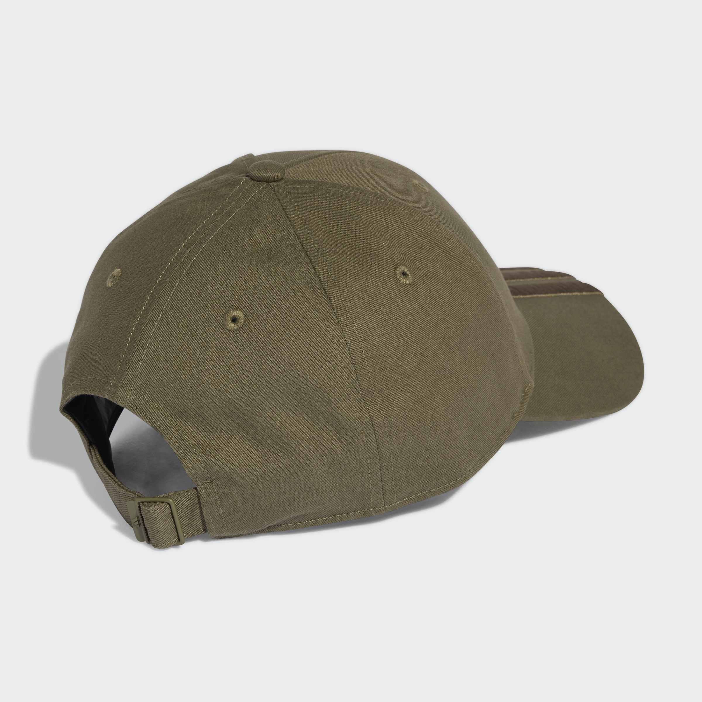 Unisex 3-Stripes New Logo Baseball Cap, Green, A701_ONE, medium