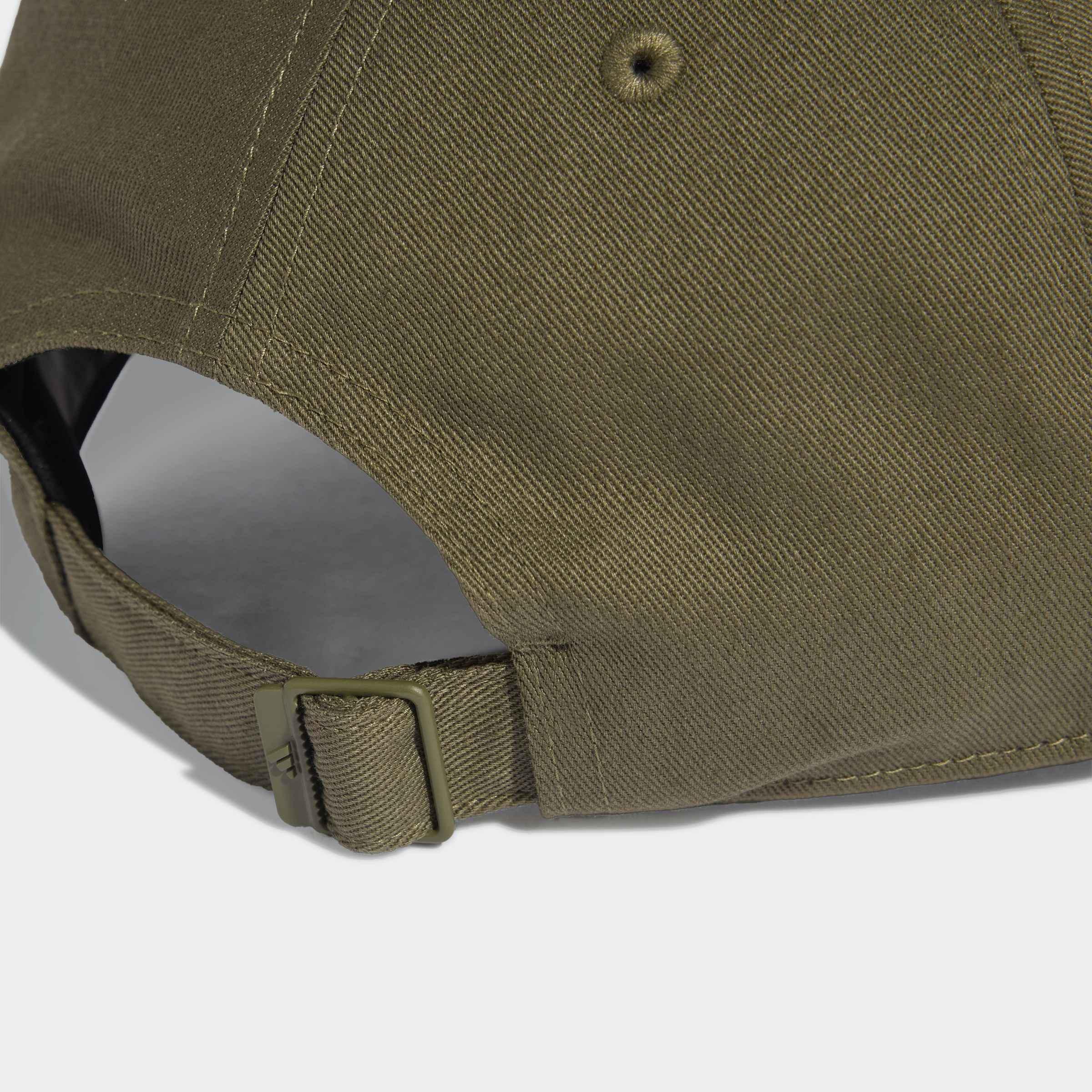 Unisex 3-Stripes New Logo Baseball Cap, Green, A701_ONE, large image number 2