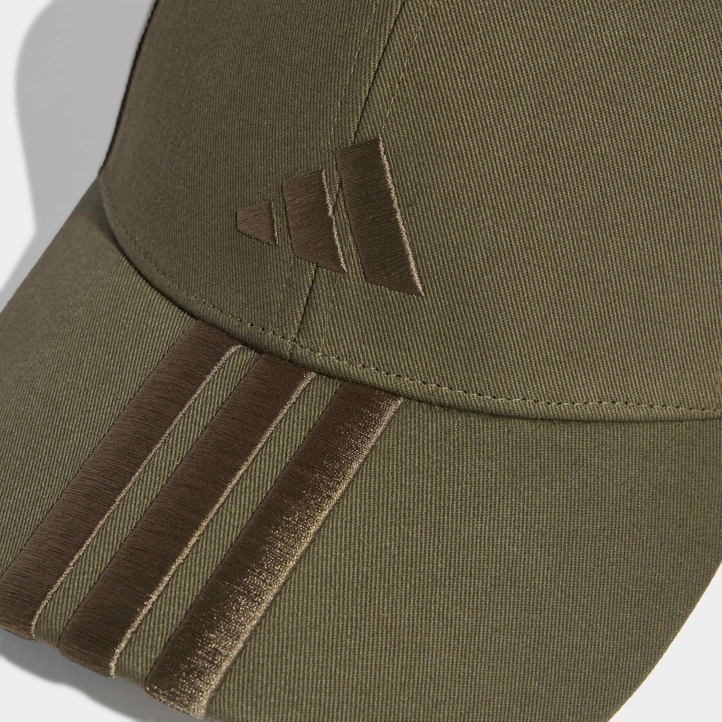 Unisex 3-Stripes New Logo Baseball Cap, Green, A701_ONE, large image number 3