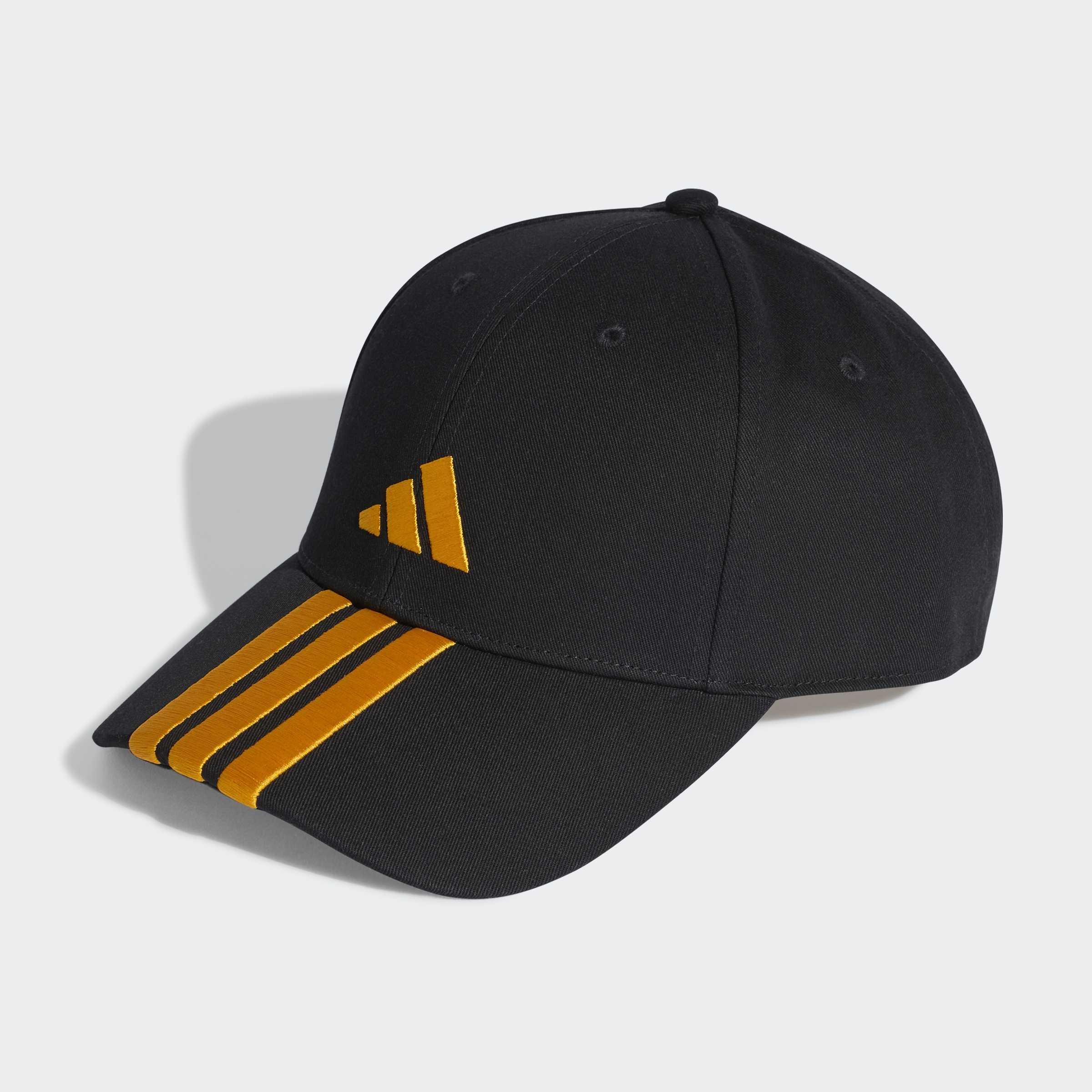 Unisex 3-Stripes New Logo Baseball Cap, Black, A701_ONE, large image number 0