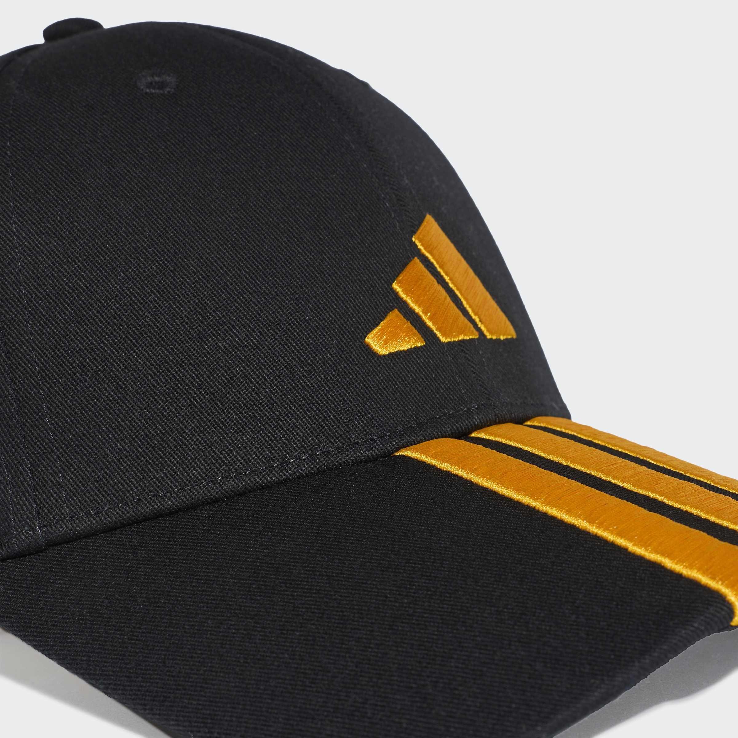 Unisex 3-Stripes New Logo Baseball Cap, Black, A701_ONE, large image number 3