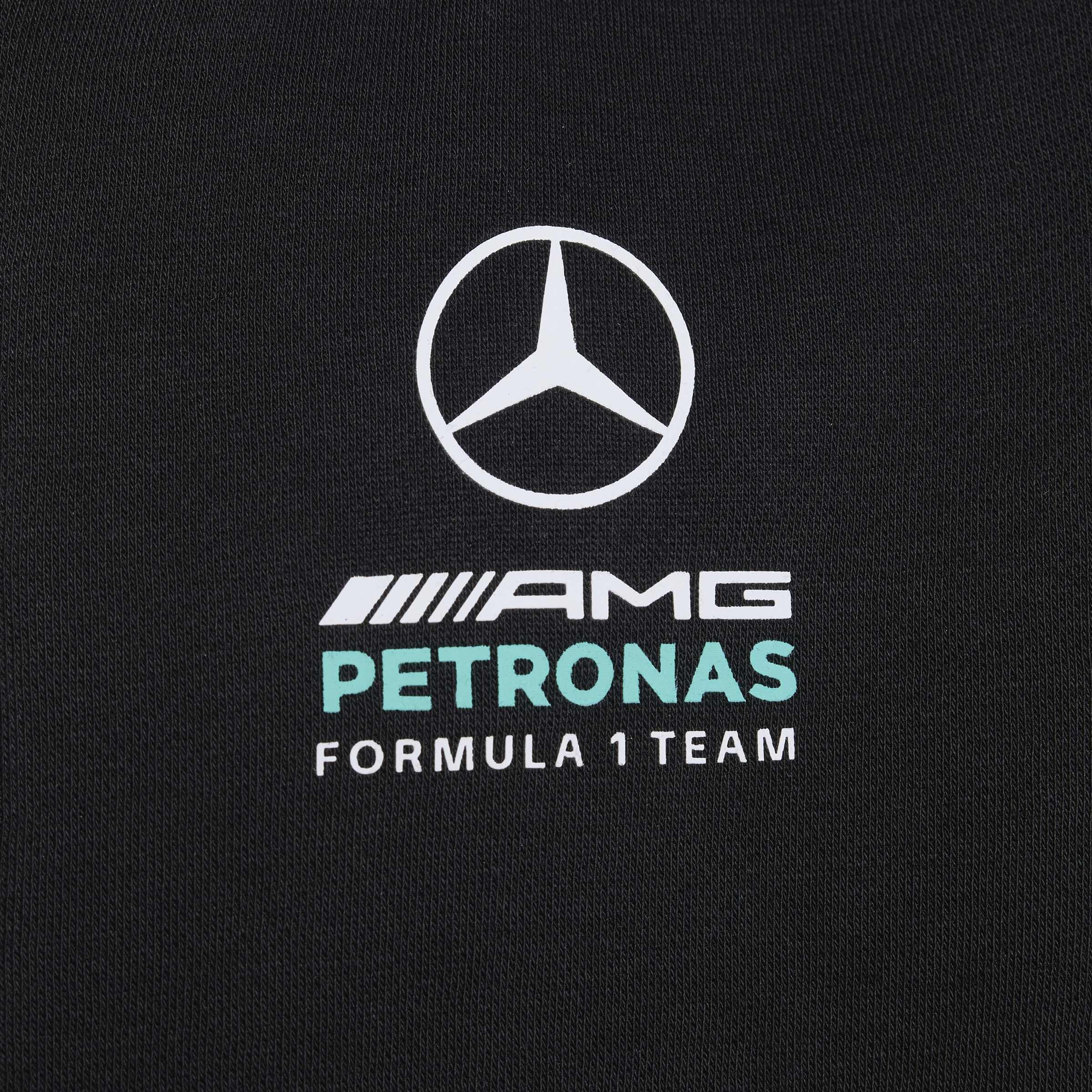 Kids Unisex Mercedes - Amg Petronas Formula 1 Team Dna Full Zip Hoody, Black, A701_ONE, large image number 4