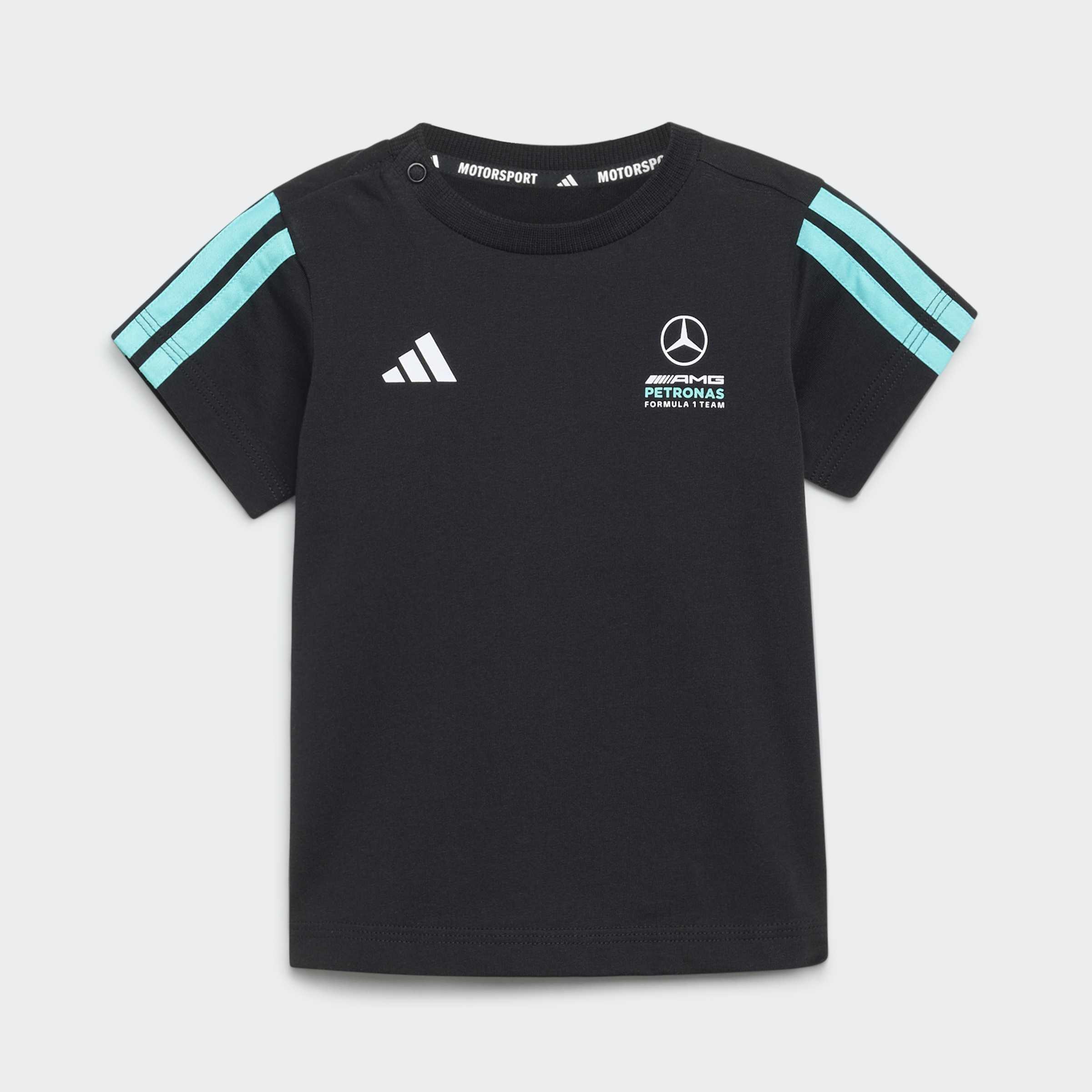 Kids Unisex Mercedes - Amg Petronas Formula 1 Team Dna Baby Jogger Short Sleeve, Black, A701_ONE, large image number 6