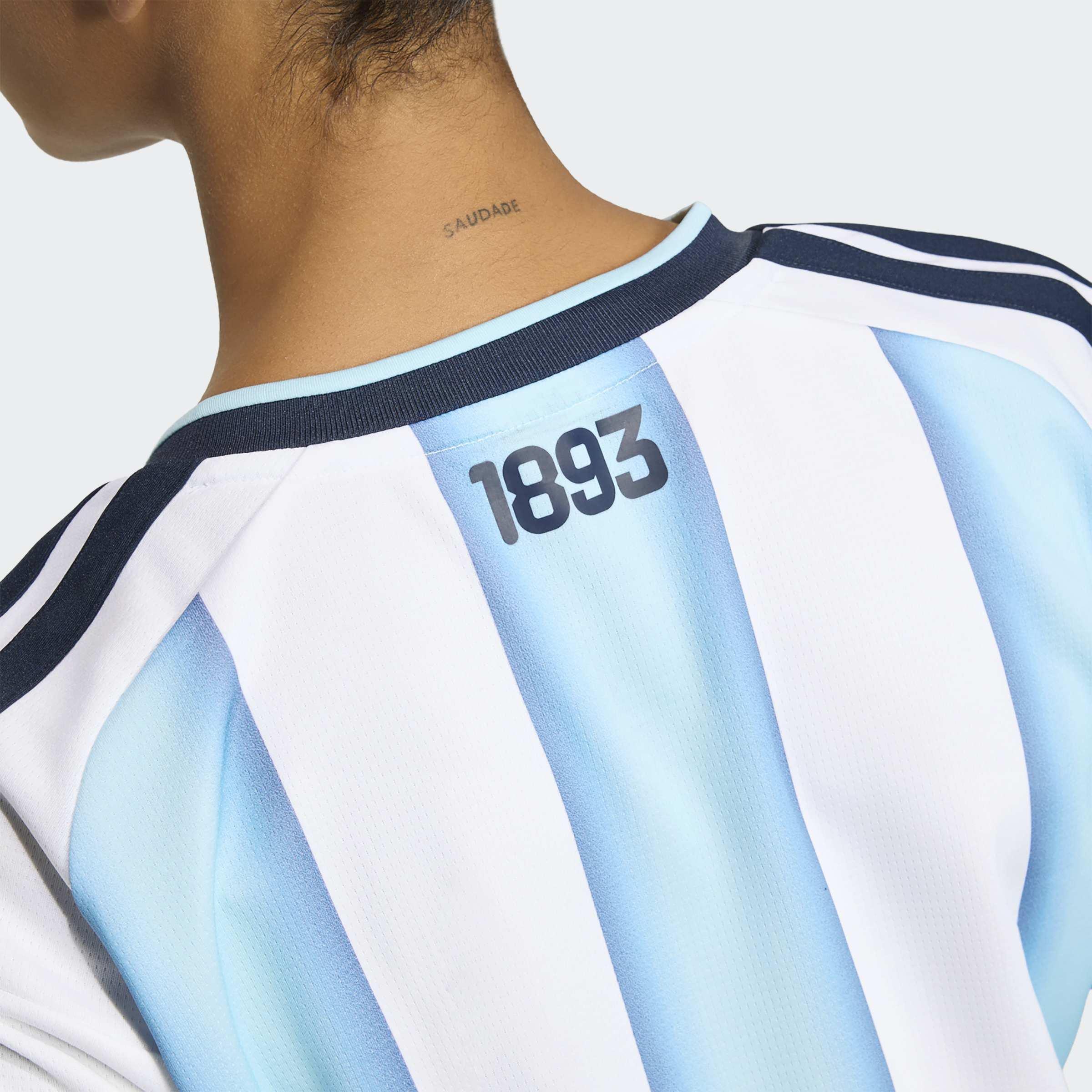 Argentina 26 Home Cropped Jersey, White, A701_ONE, large image number 3