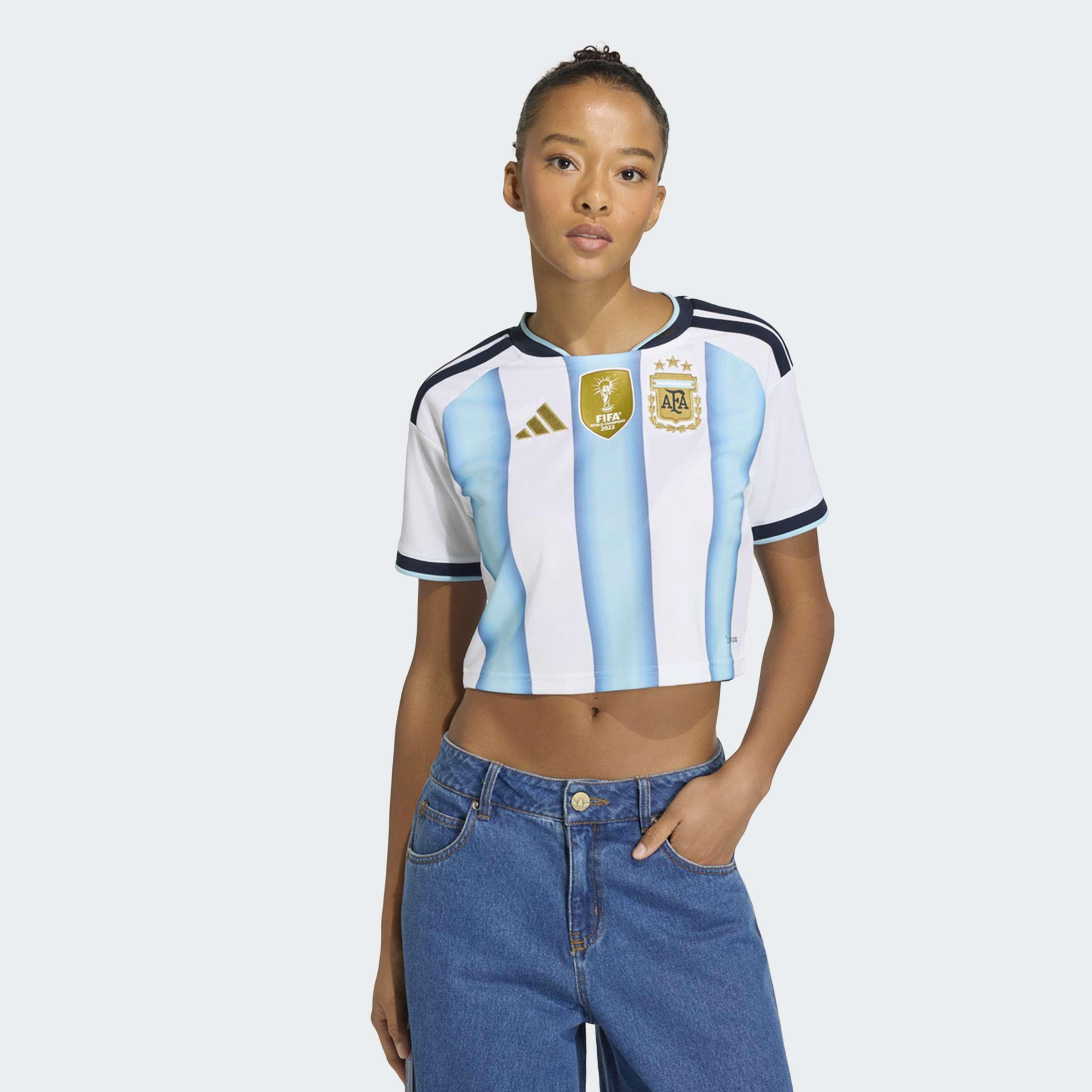 Argentina 26 Home Cropped Jersey, White, A701_ONE, large image number 5