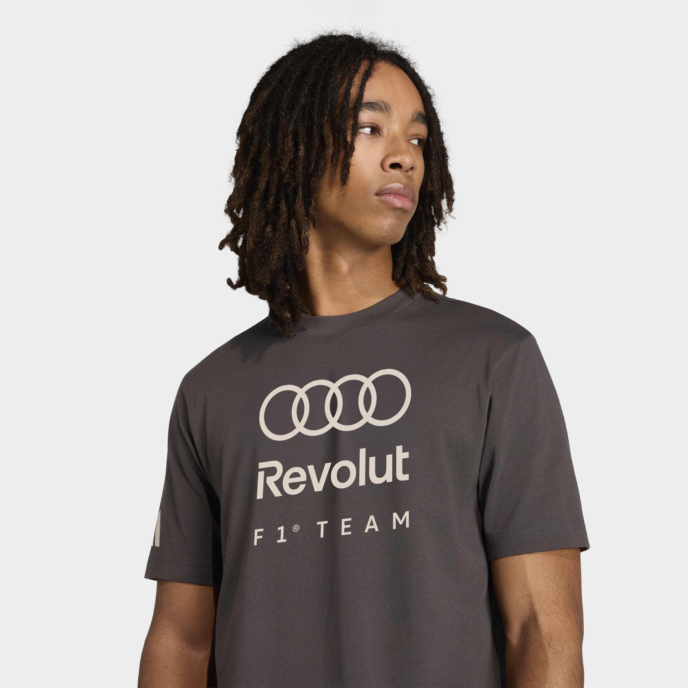 Audi Revolut F1 Team DNA Graphic T-Shirt, Black, A701_ONE, medium