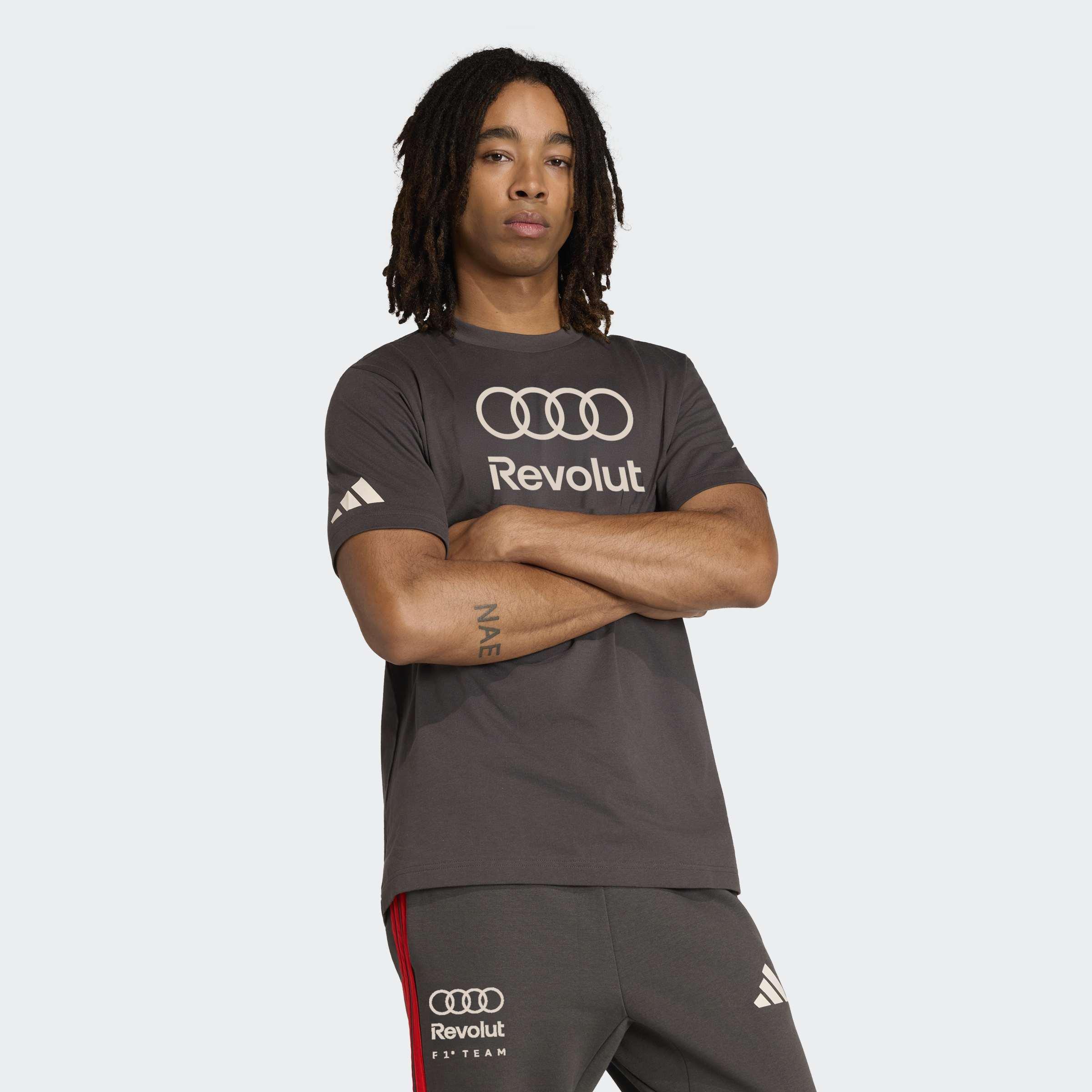 Audi Revolut F1 Team DNA Graphic T-Shirt, Black, A701_ONE, large image number 4