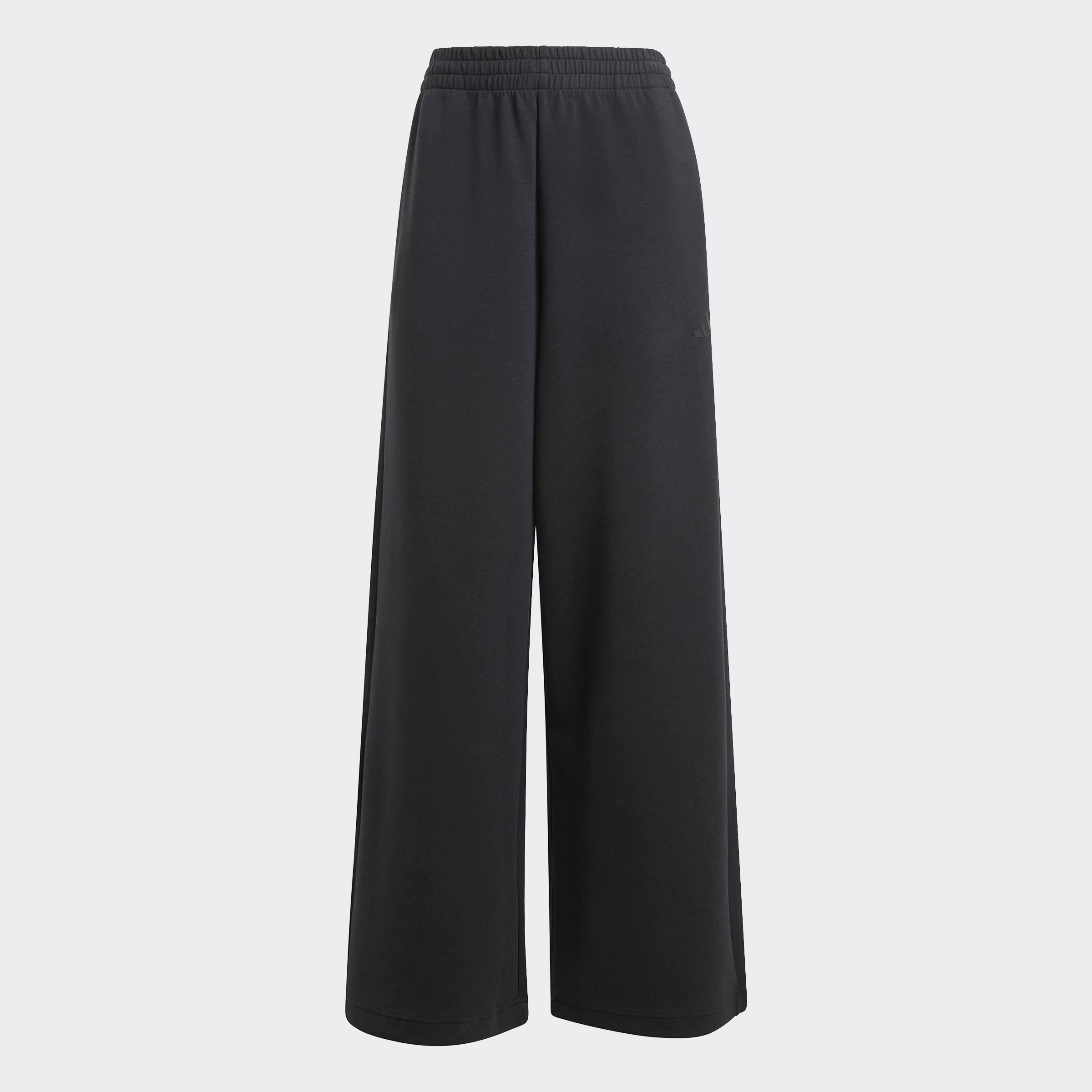 Soft Lux Straight Leg Tracksuit Bottoms, Black