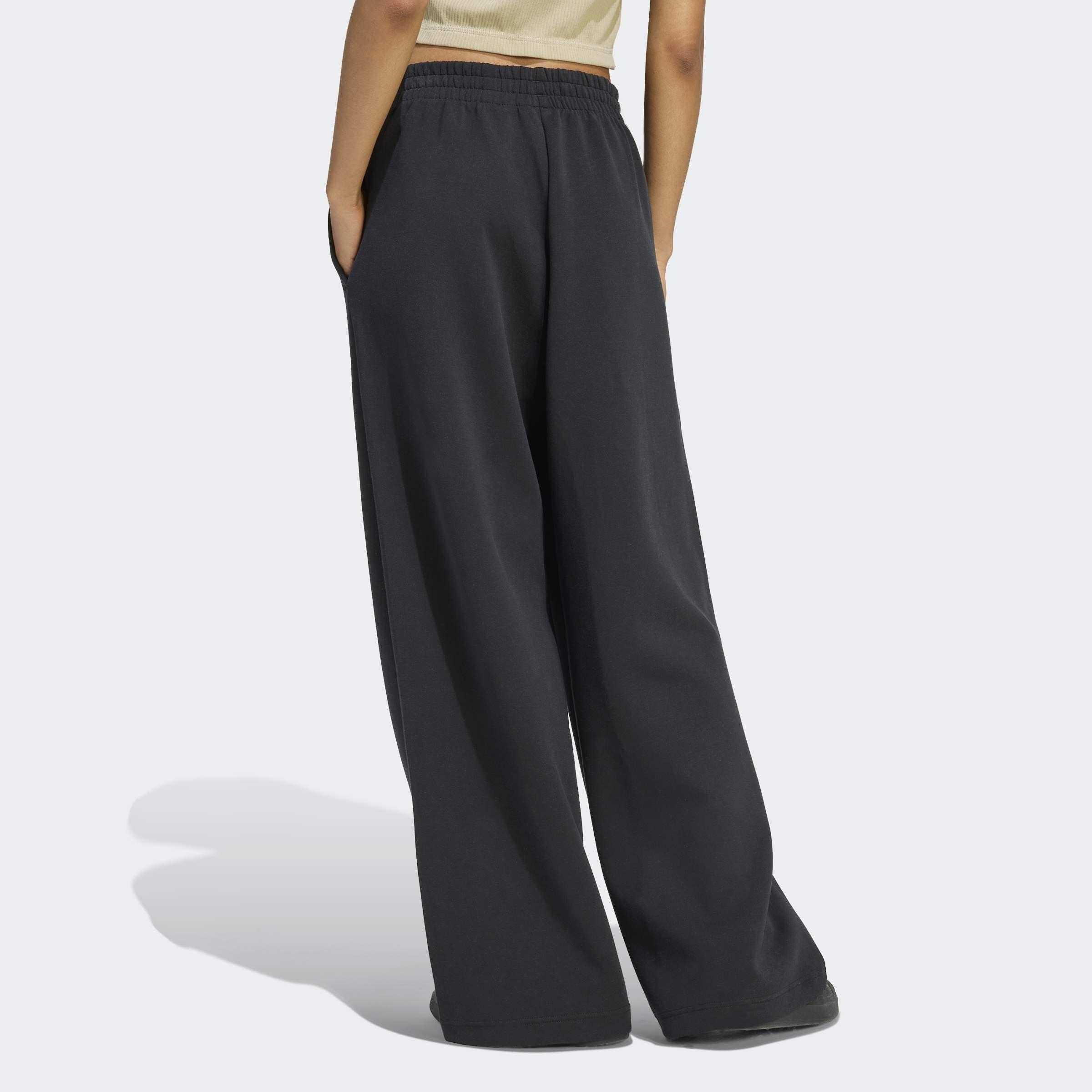 Soft Lux Straight Leg Tracksuit Bottoms, Black