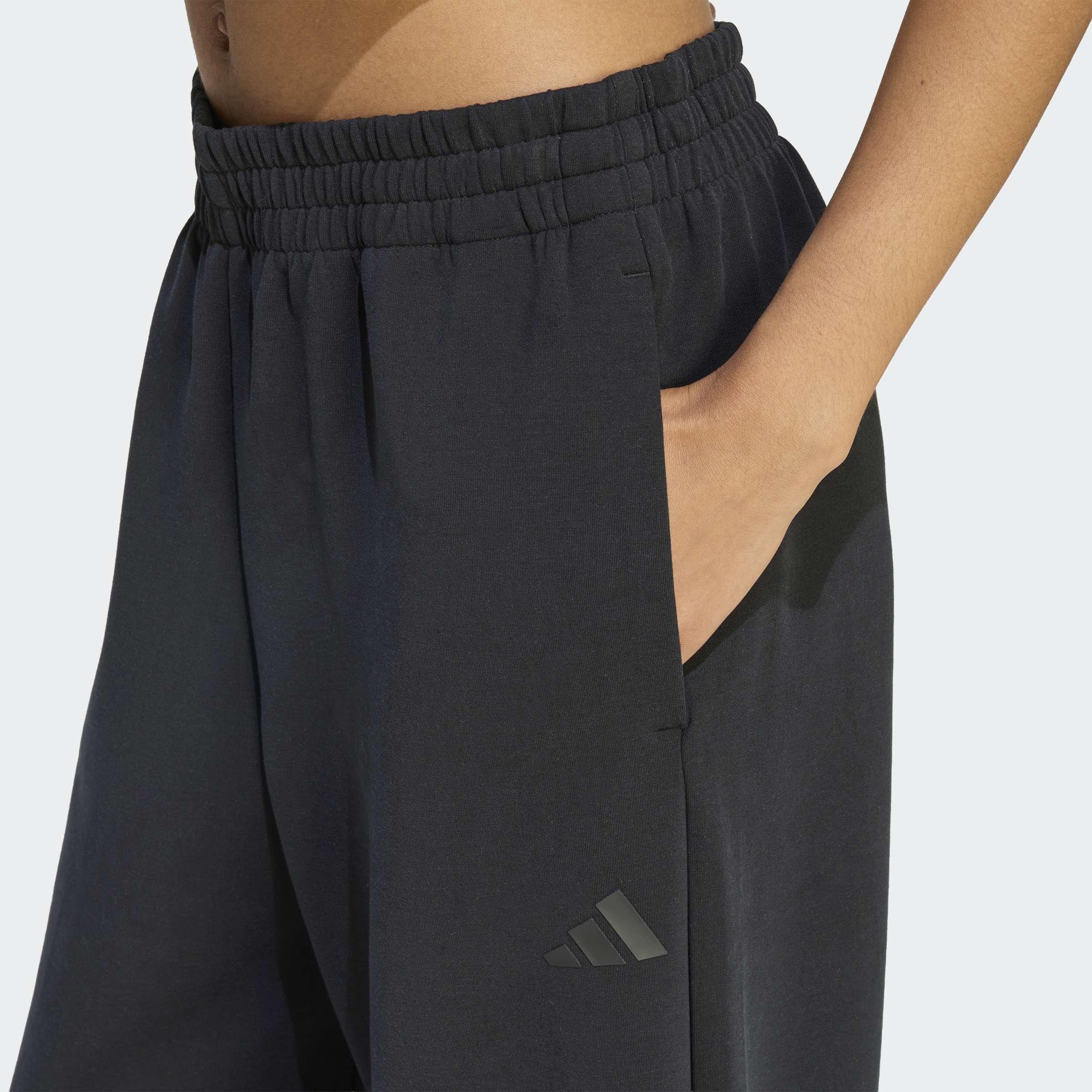 Soft Lux Straight Leg Tracksuit Bottoms, Black, A701_ONE, large image number 2