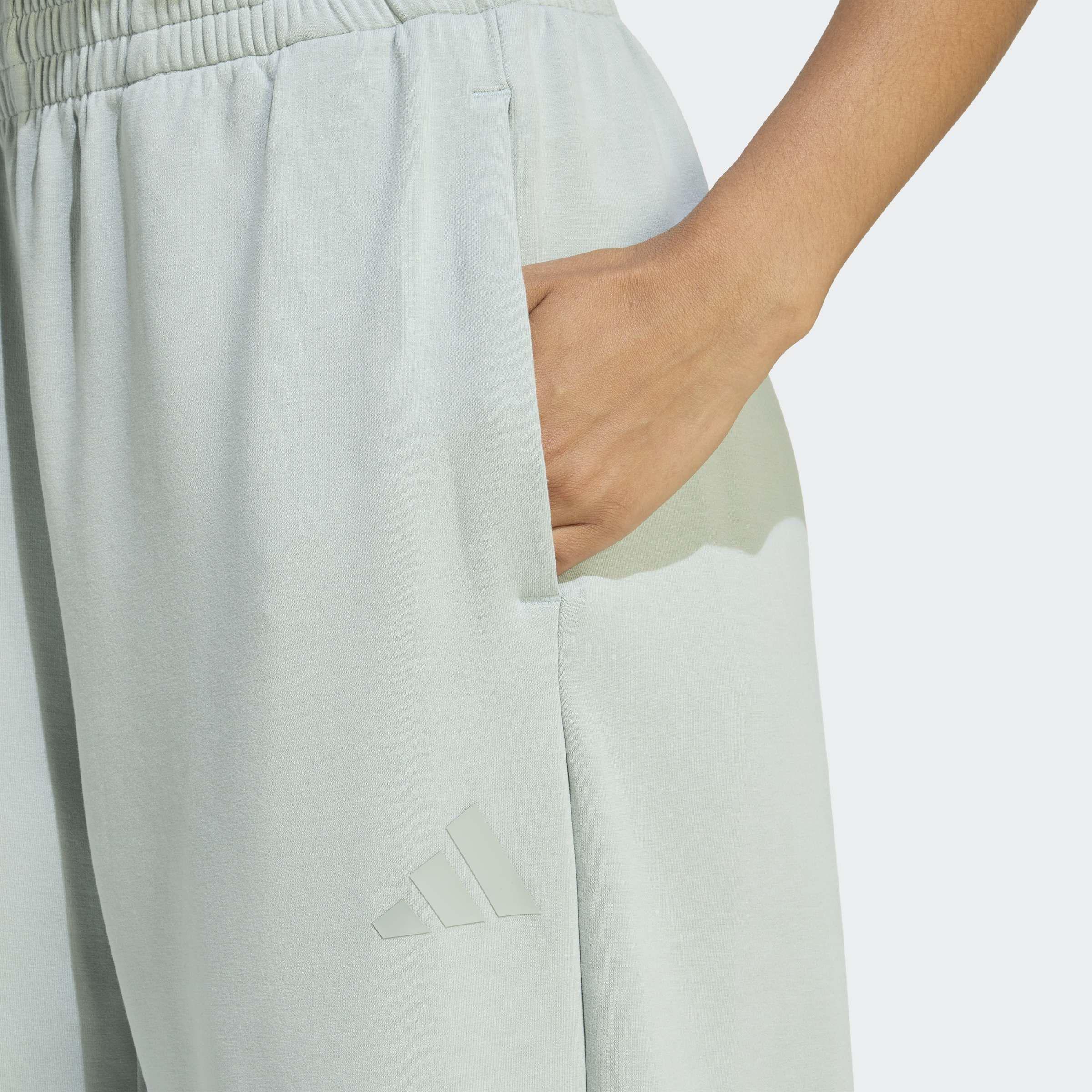 Soft Lux Straight Leg Tracksuit Bottoms, Green, A701_ONE, large image number 3