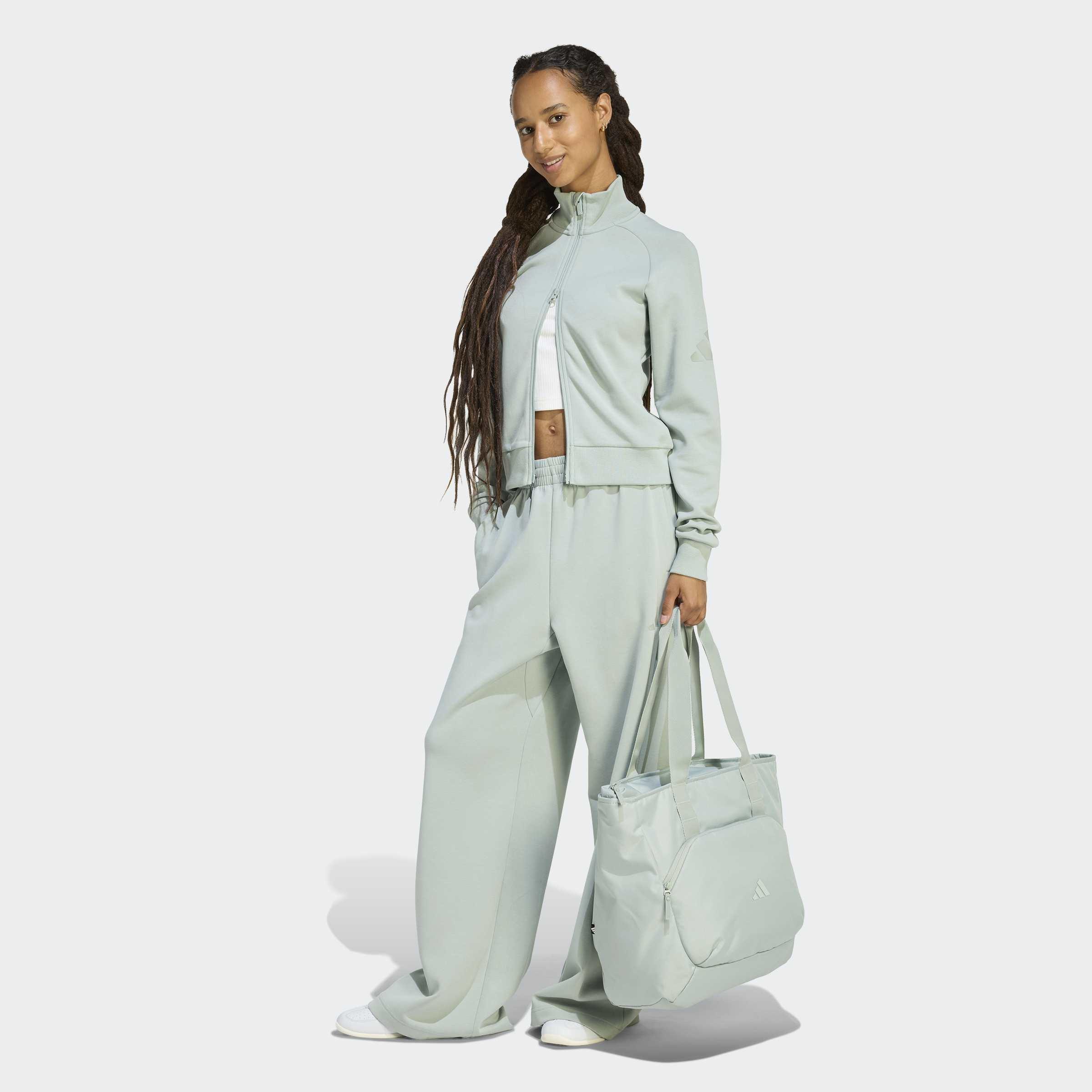 Soft Lux Straight Leg Tracksuit Bottoms, Green, A701_ONE, large image number 4