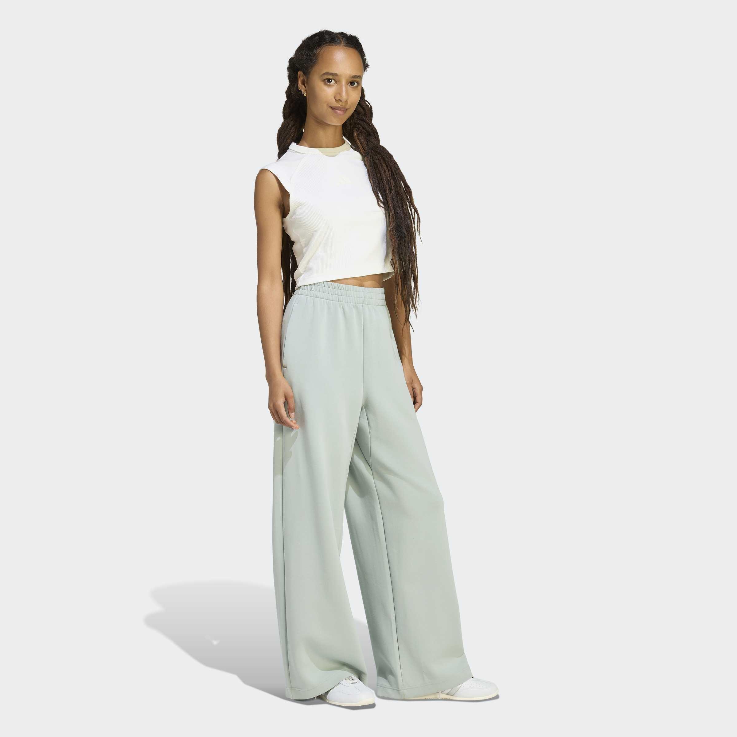 Soft Lux Straight Leg Tracksuit Bottoms, Green, A701_ONE, large image number 5