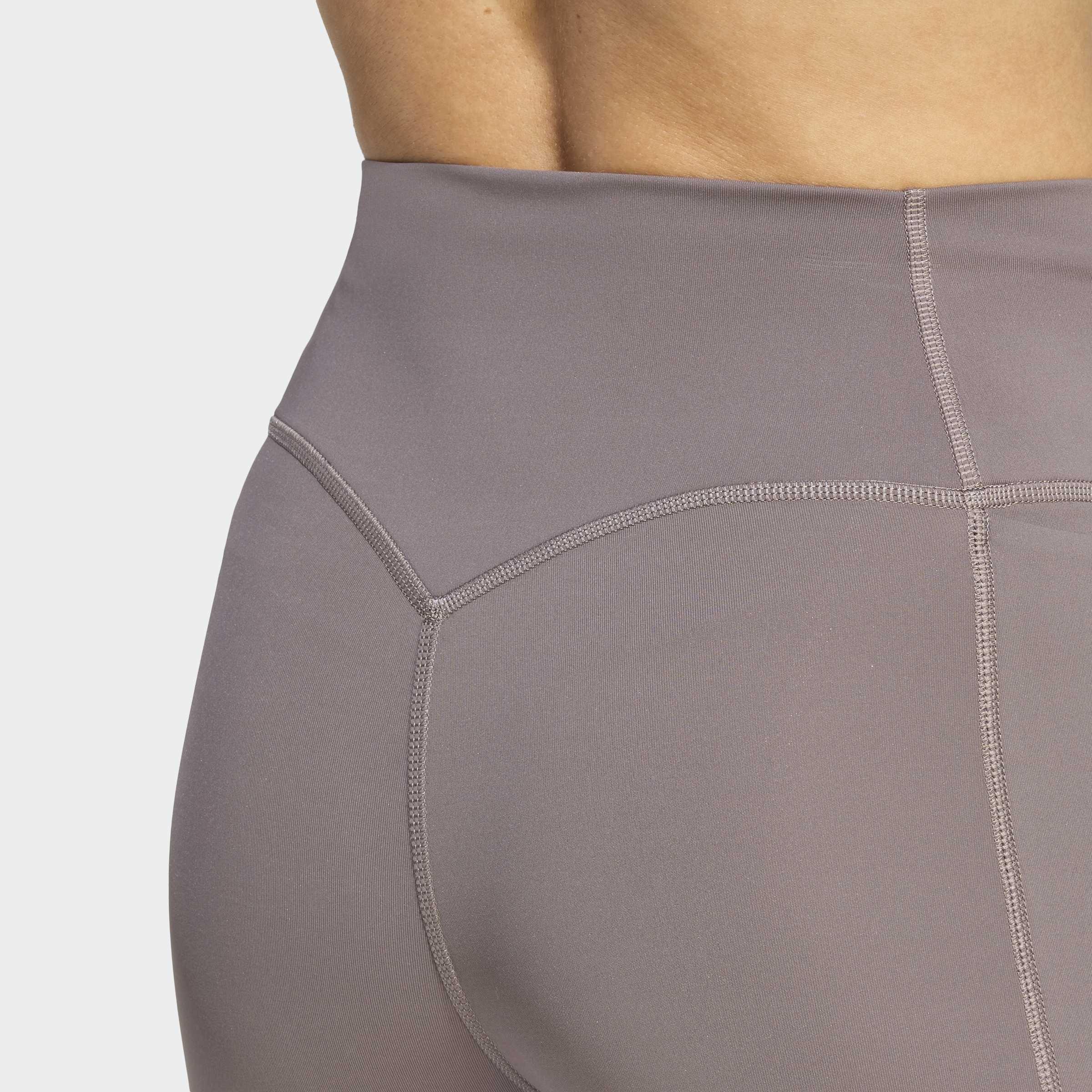Optime Workout 3-Stripes 7/8 Leggings , Brown, A701_ONE, large image number 2