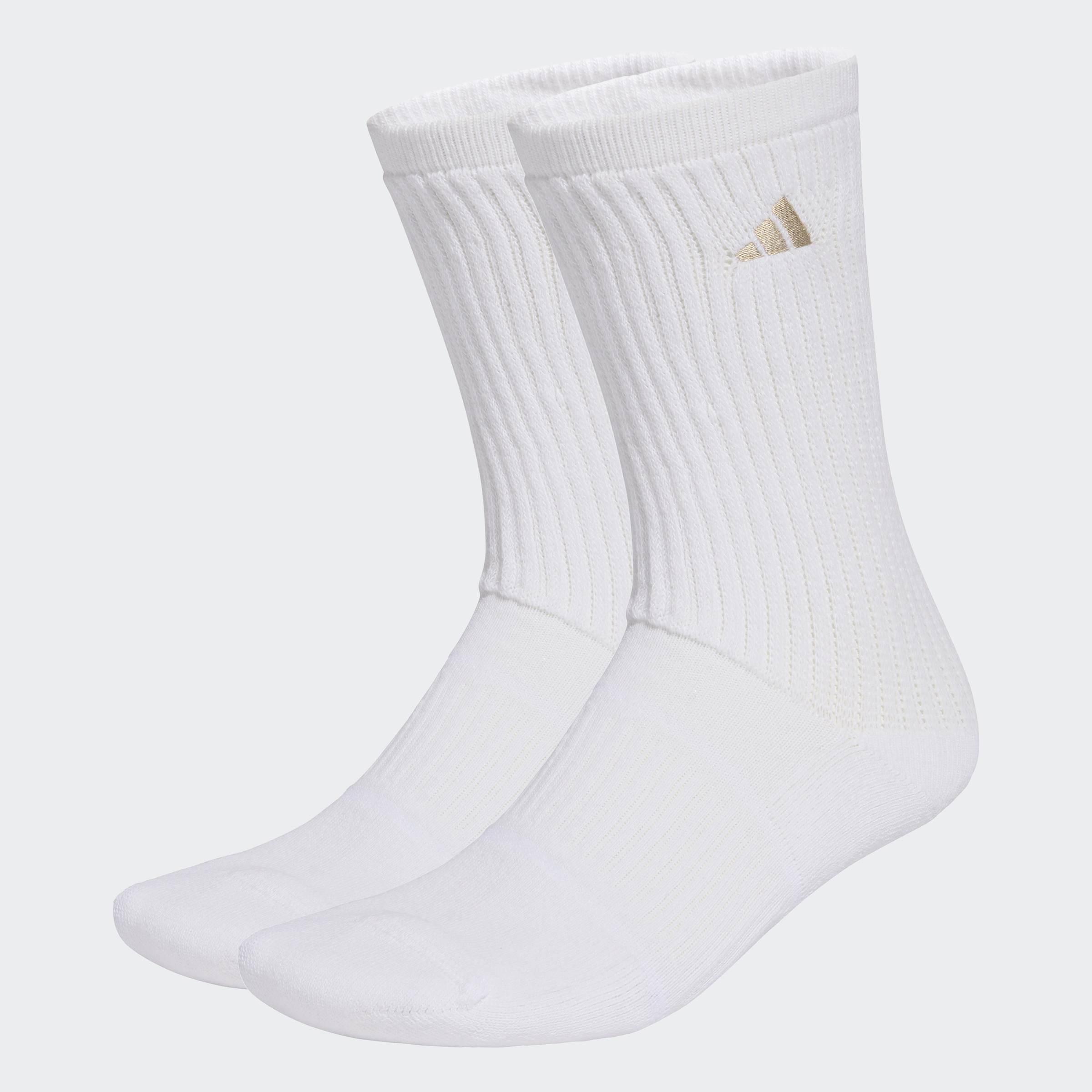 Unisex Slouch Socks - 2 Pair Pack, White, A701_ONE, large image number 2