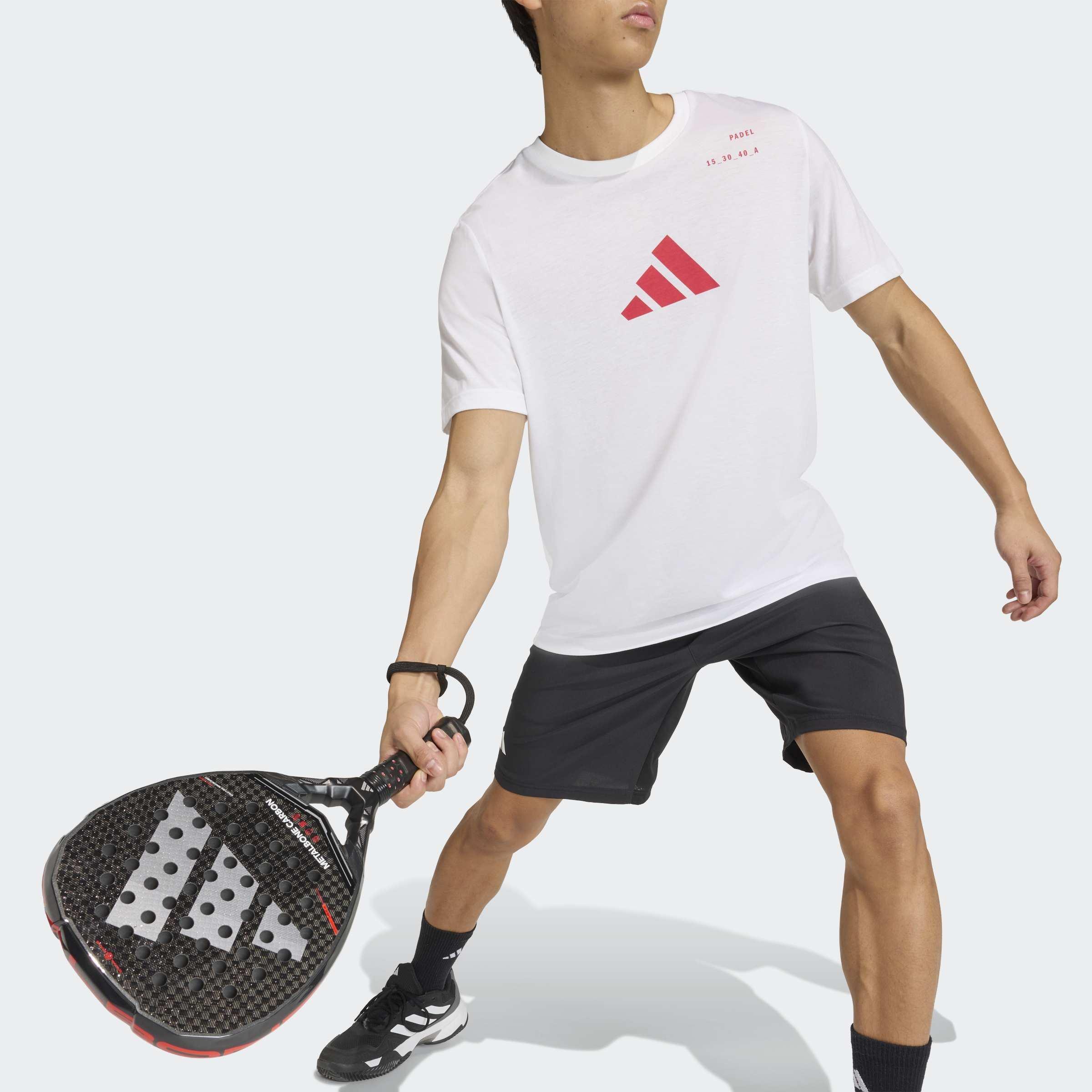 Padel Category Graphic T-Shirt, White, A701_ONE, large image number 3