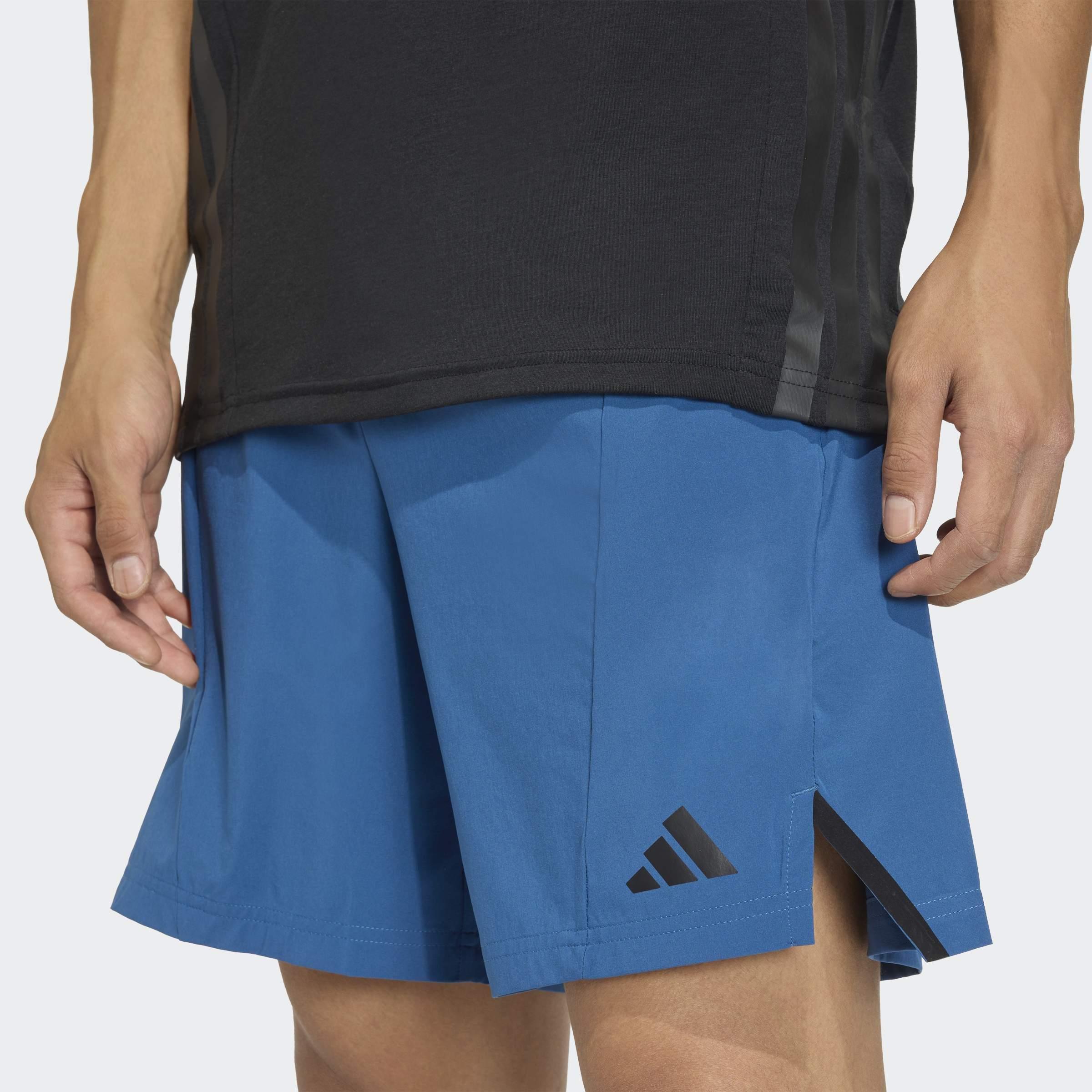 Designed For Training Workout Shorts, Blue, A701_ONE, large image number 2