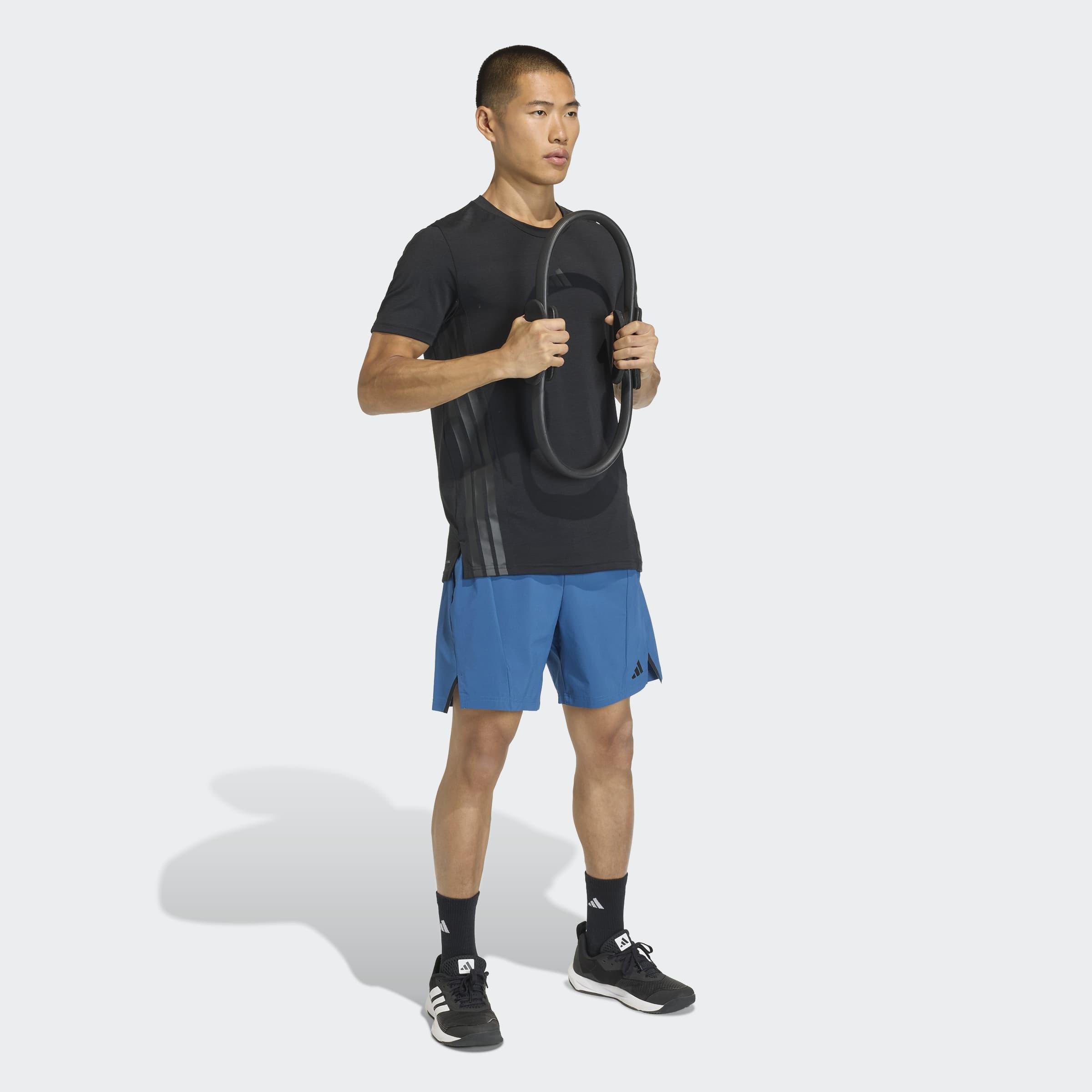 Designed For Training Workout Shorts, Blue, A701_ONE, large image number 5