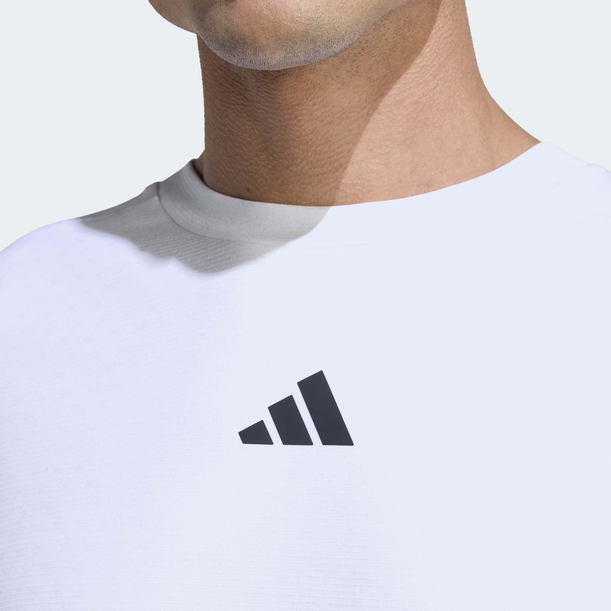D4T Primelift 3 Stripes T-Shirt, White, A701_ONE, large image number 3