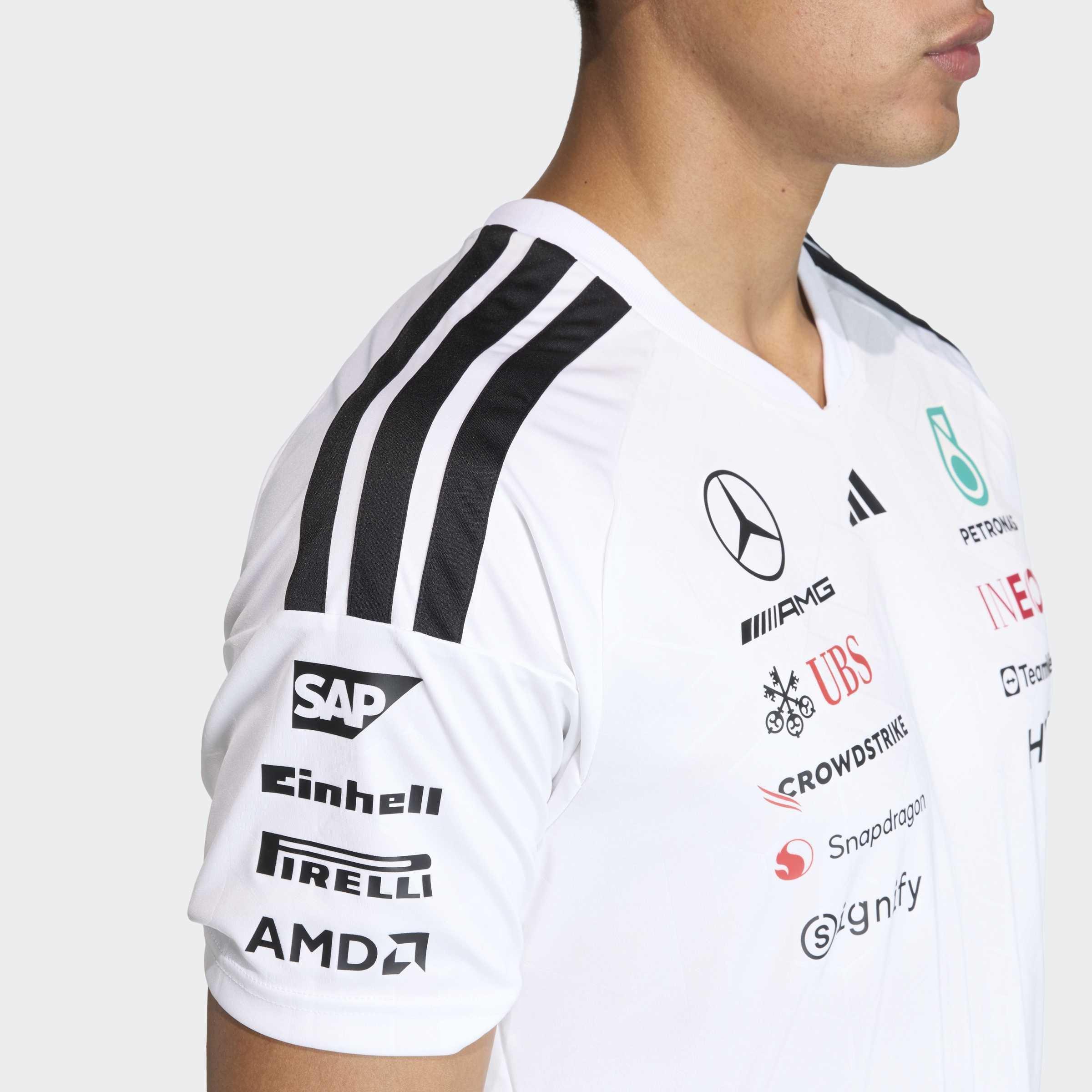 Mercedes - AMG Petronas Formula 1 Team Driver Jersey, White, A701_ONE, large image number 3