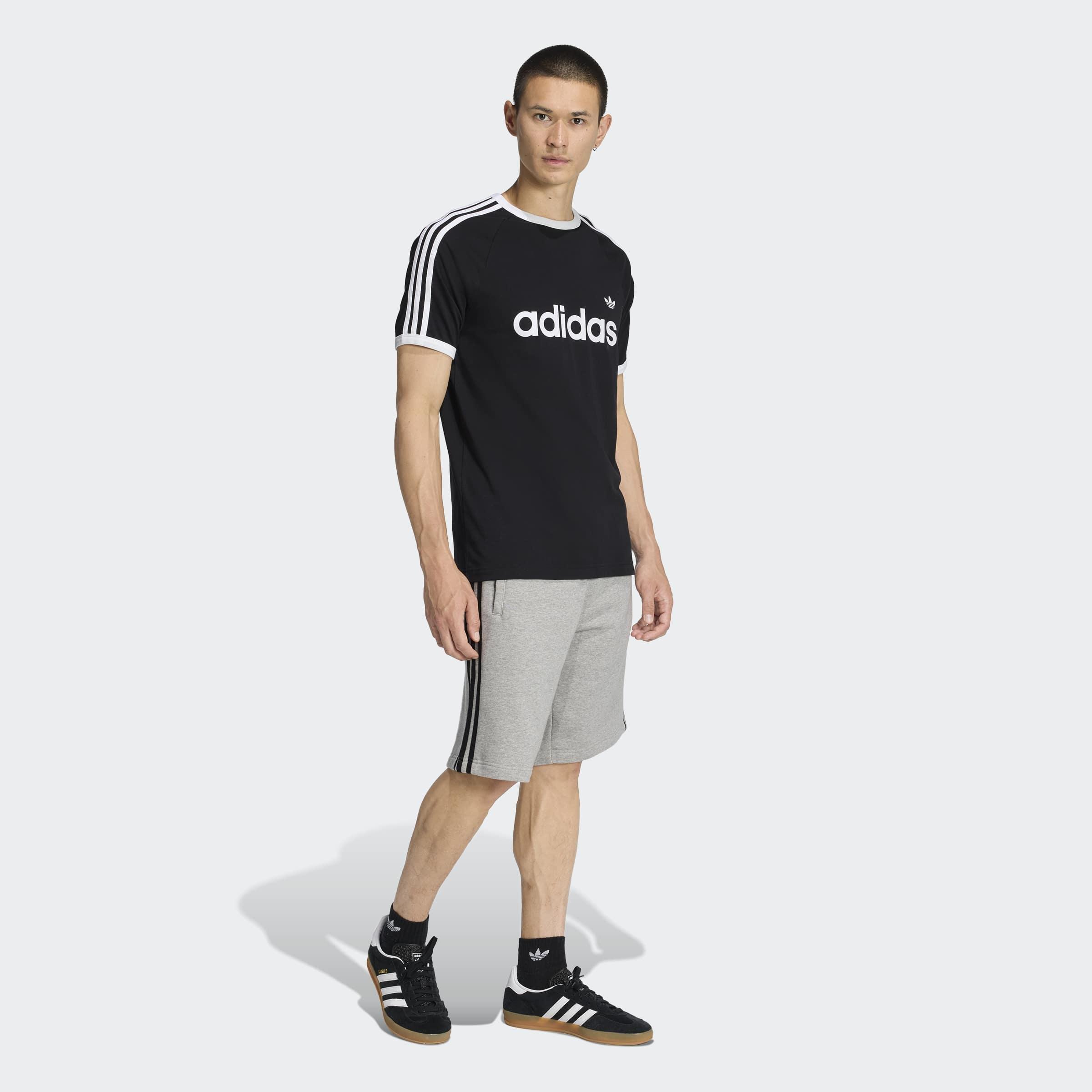 3-Stripes Slim Ringer T-Shirt, Black, A701_ONE, large image number 5