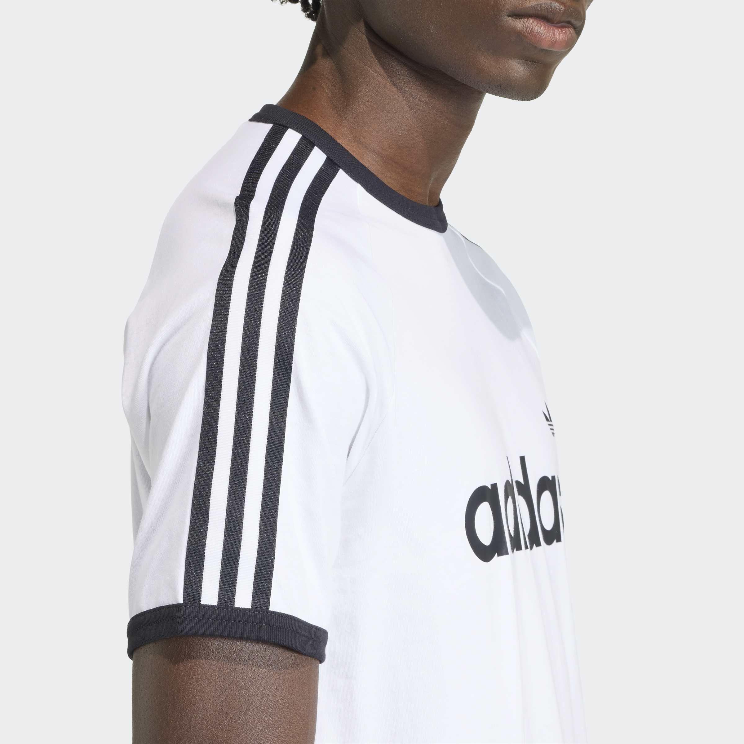 3-Stripes Slim Ringer T-Shirt, White, A701_ONE, large image number 2