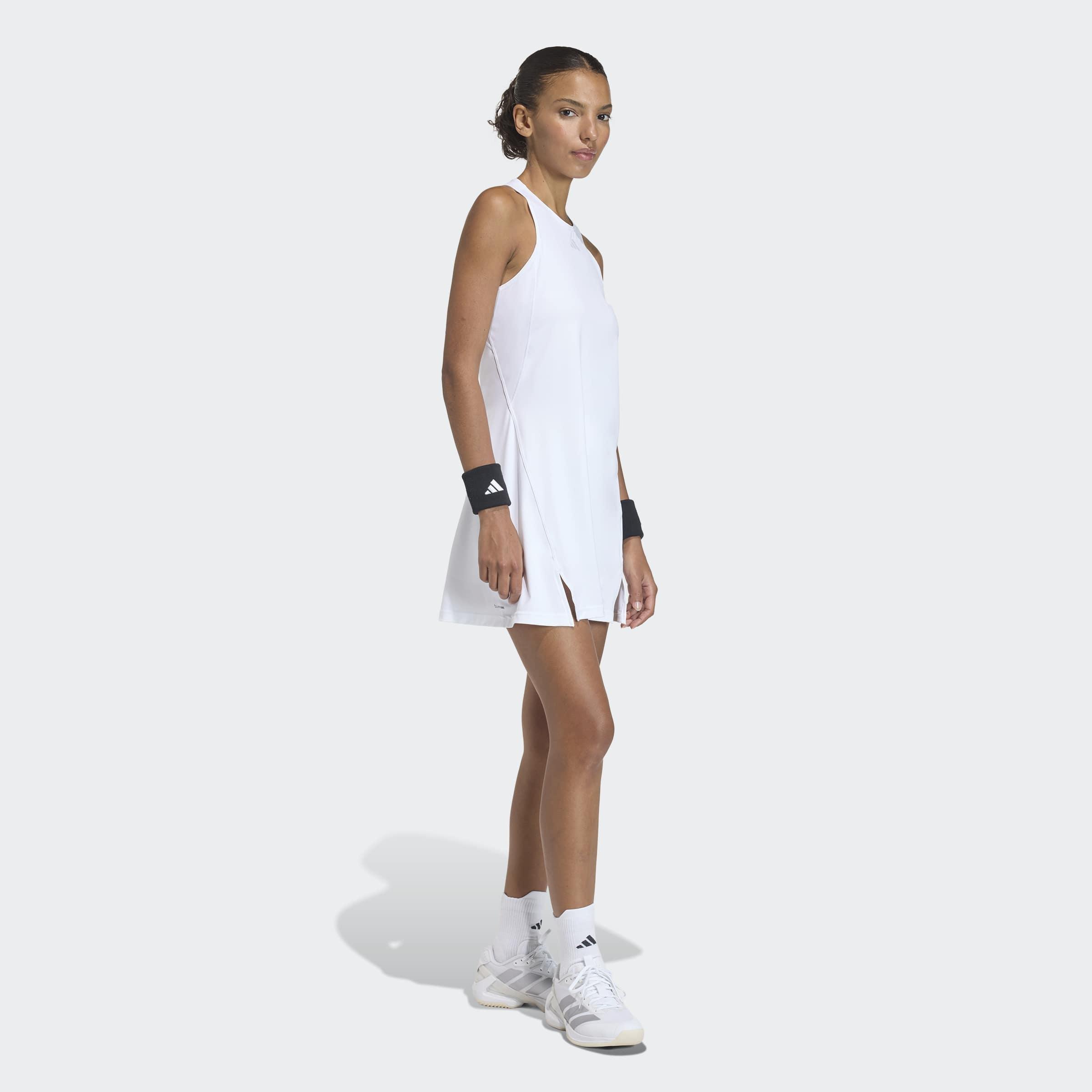 Club Tennis Climacool Dress, White, A701_ONE, large image number 6