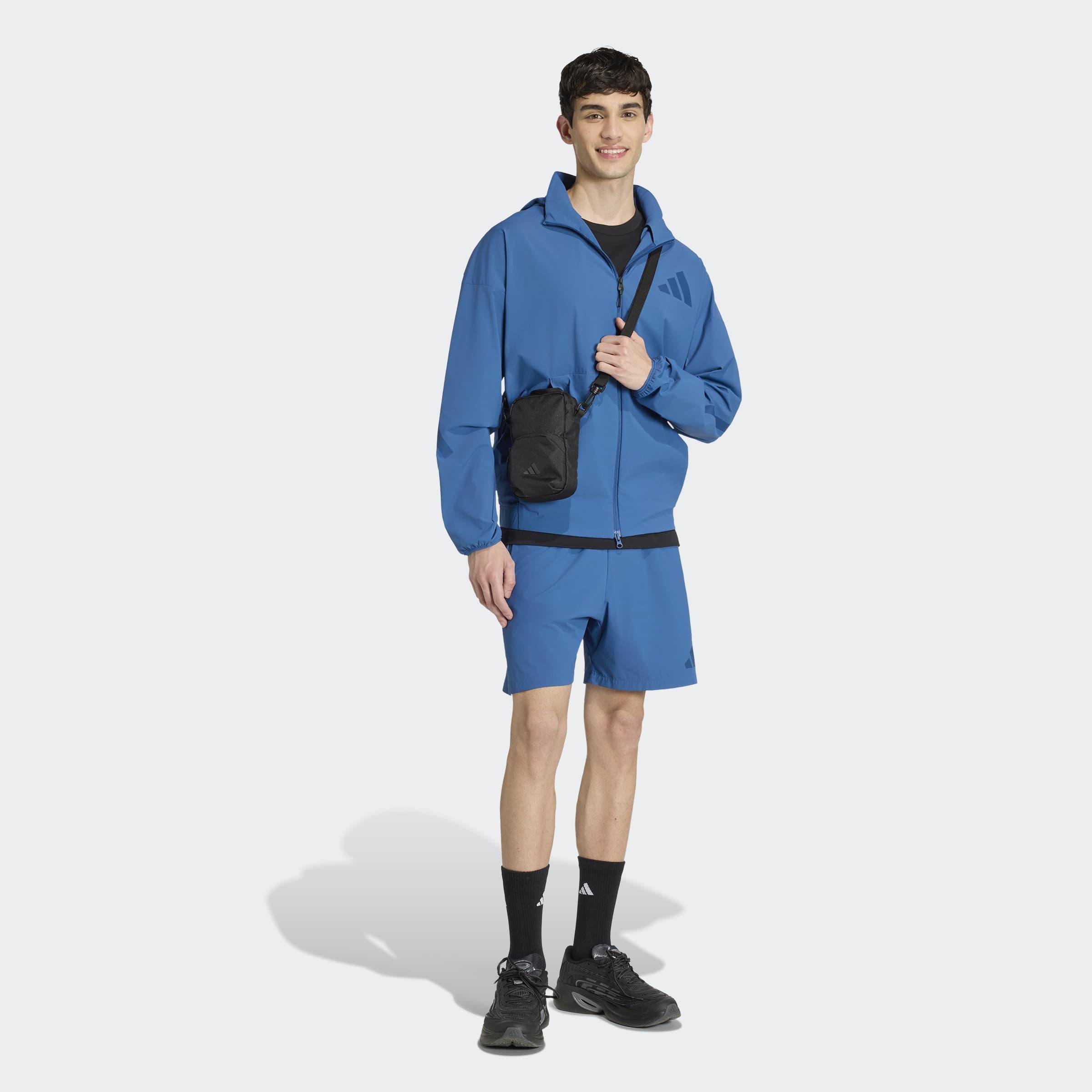 Adidas Z.N.E. Woven Track Top, Blue, A701_ONE, large image number 4