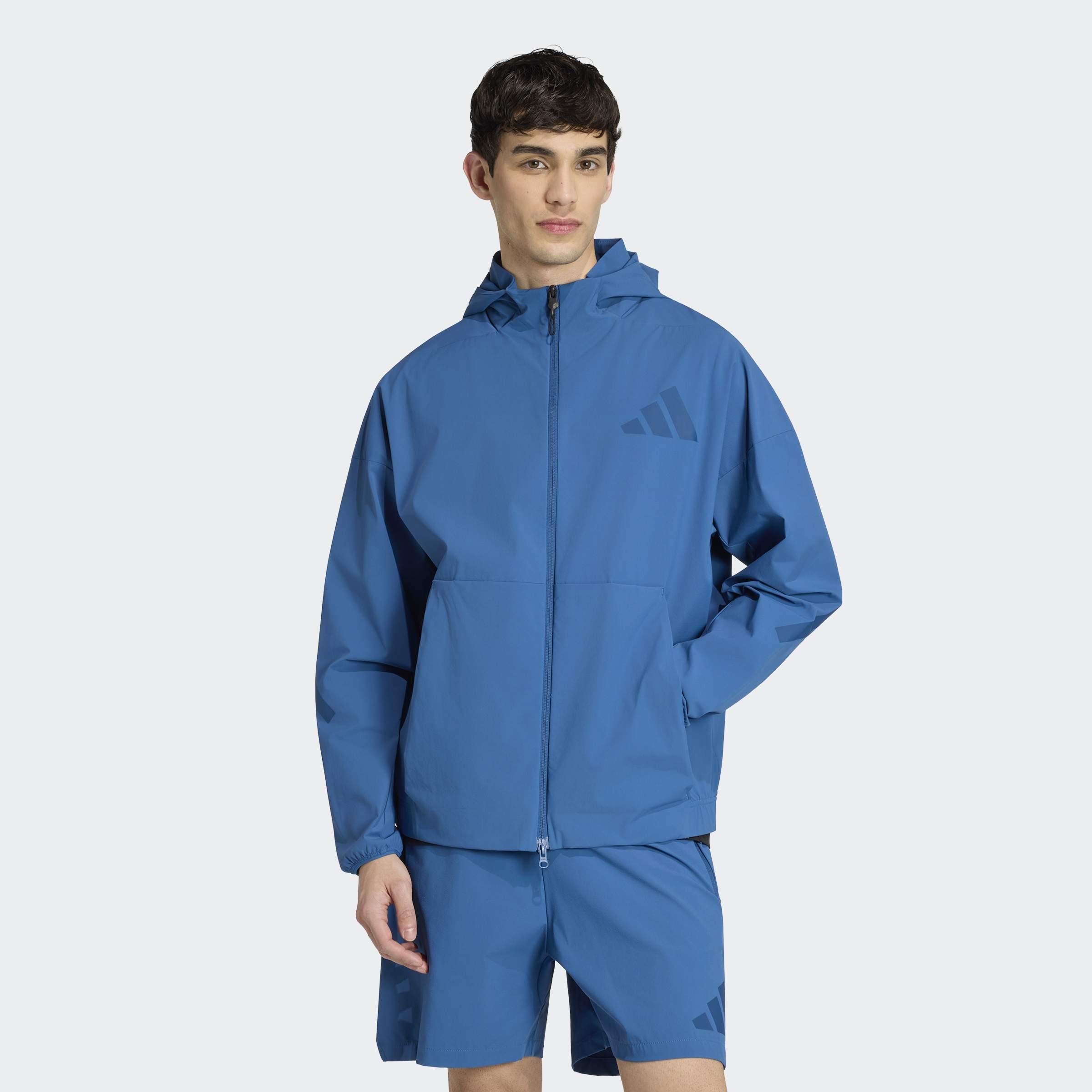 Adidas Z.N.E. Woven Track Top, Blue, A701_ONE, large image number 5