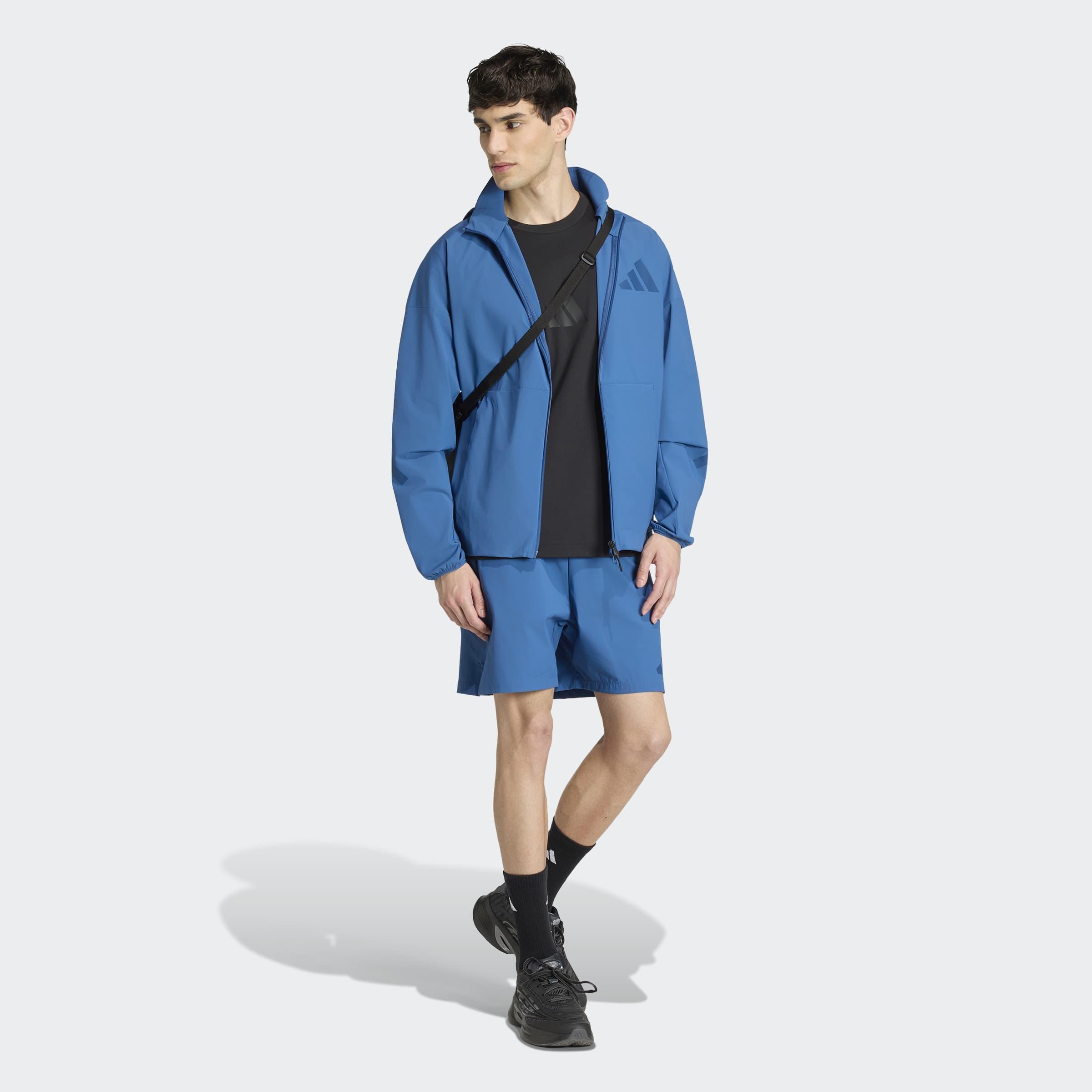 Adidas Z.N.E. Woven Track Top, Blue, A701_ONE, large image number 6