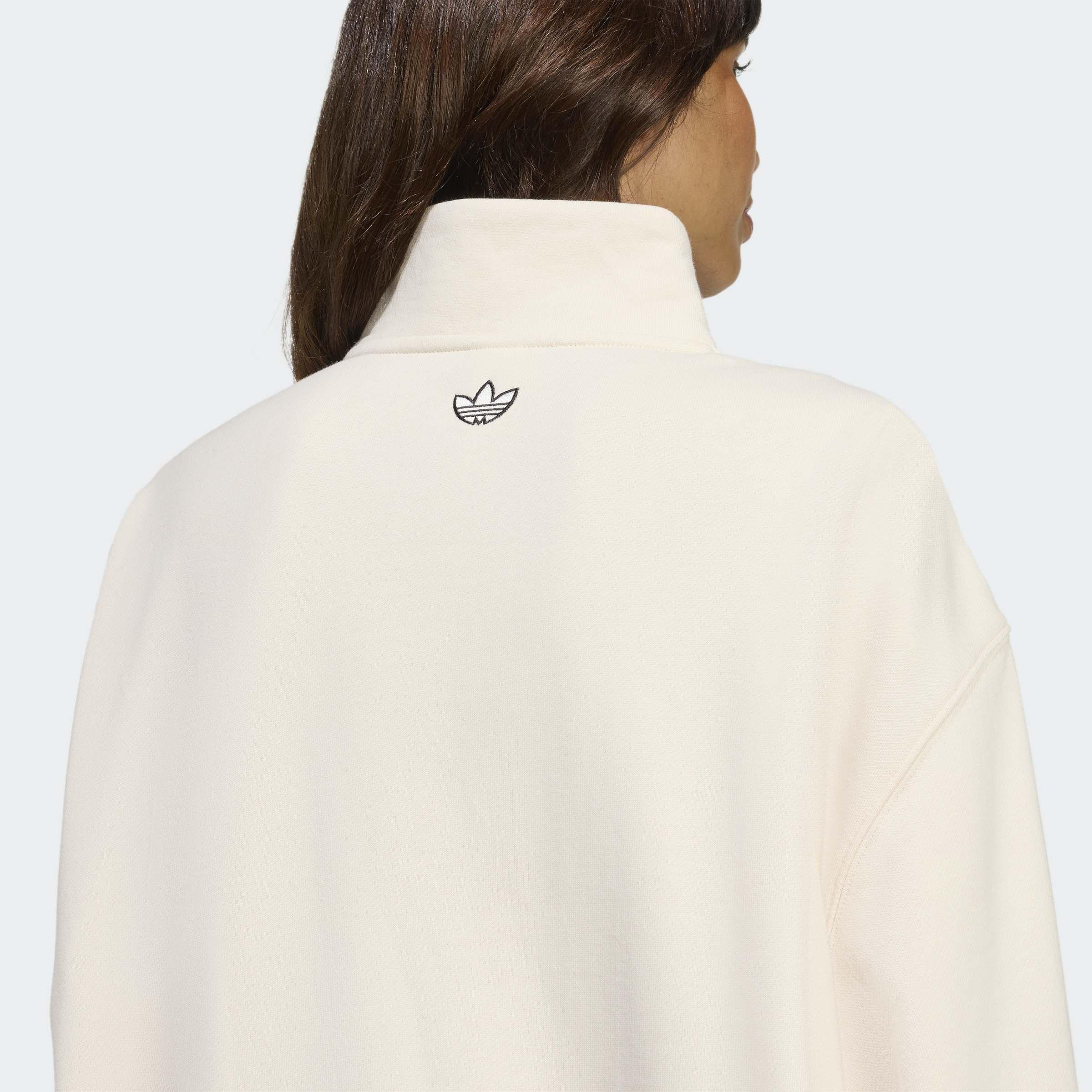 adidas Originals Athl Dept Graphic Quarter Zip, White, A701_ONE, large image number 2