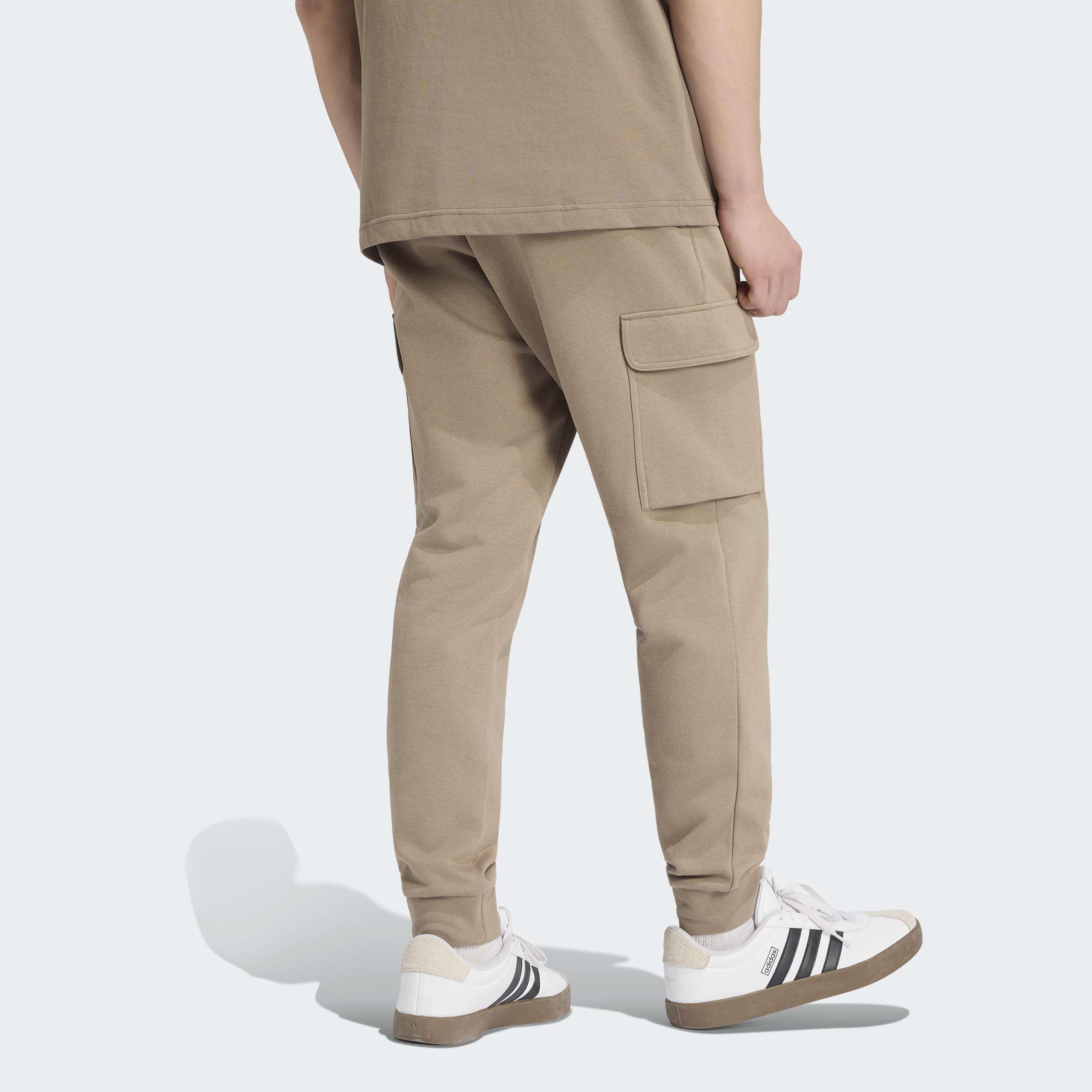 Essentials Feelcozy Fleece Cargo Joggers, Beige, A701_ONE, medium