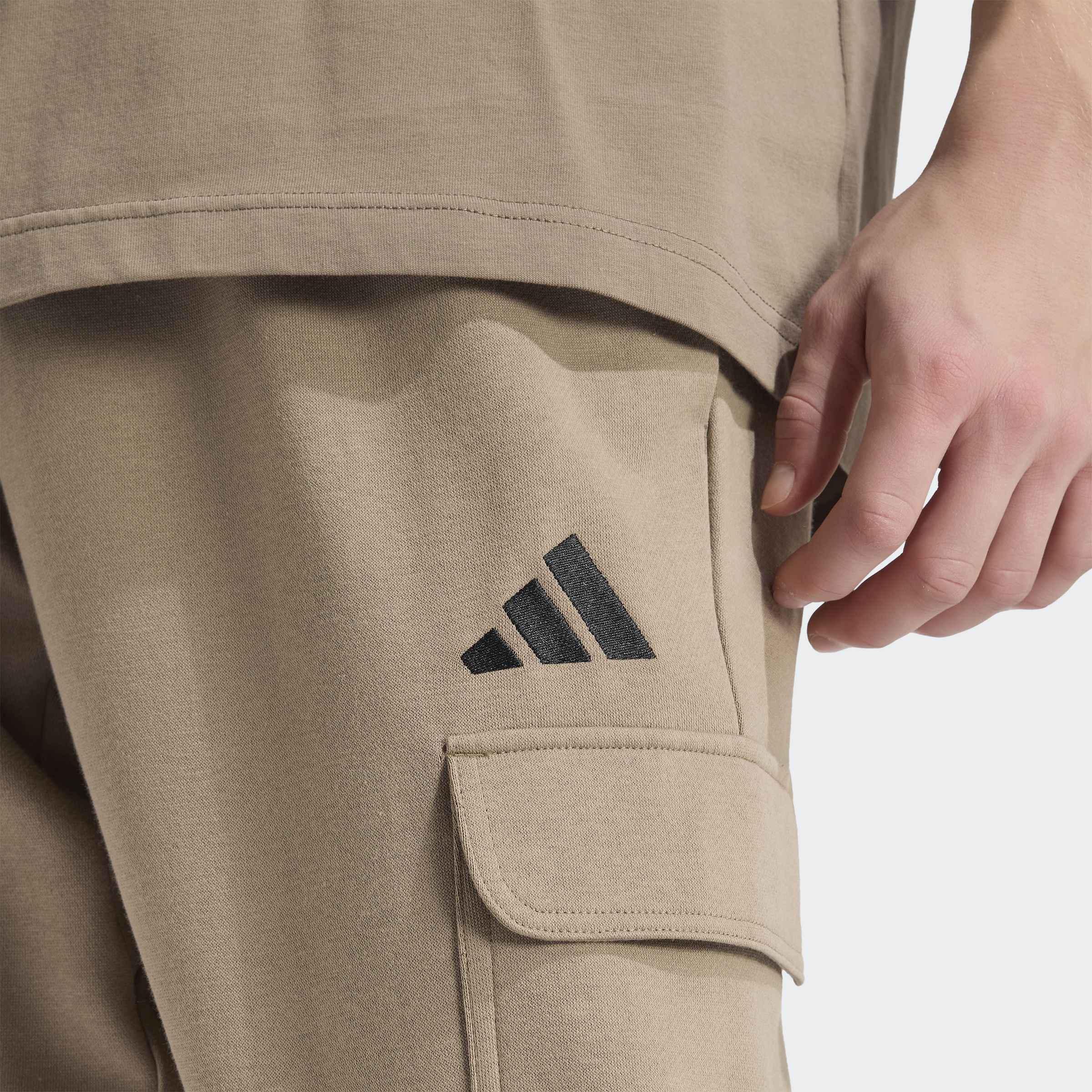 Essentials Feelcozy Fleece Cargo Joggers, Beige, A701_ONE, large image number 3