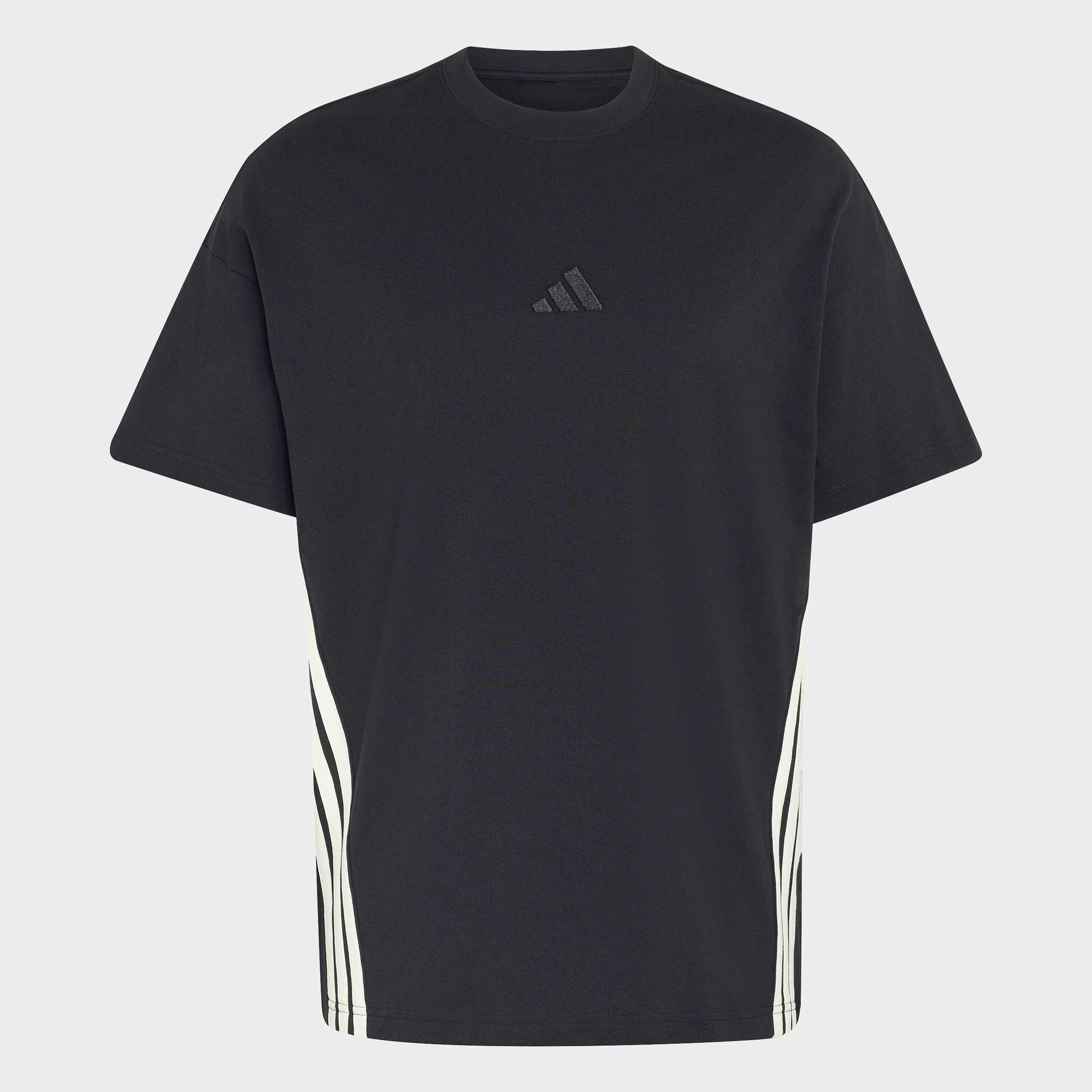 adidas Kit 3-Stripes Loose T-Shirt, Black