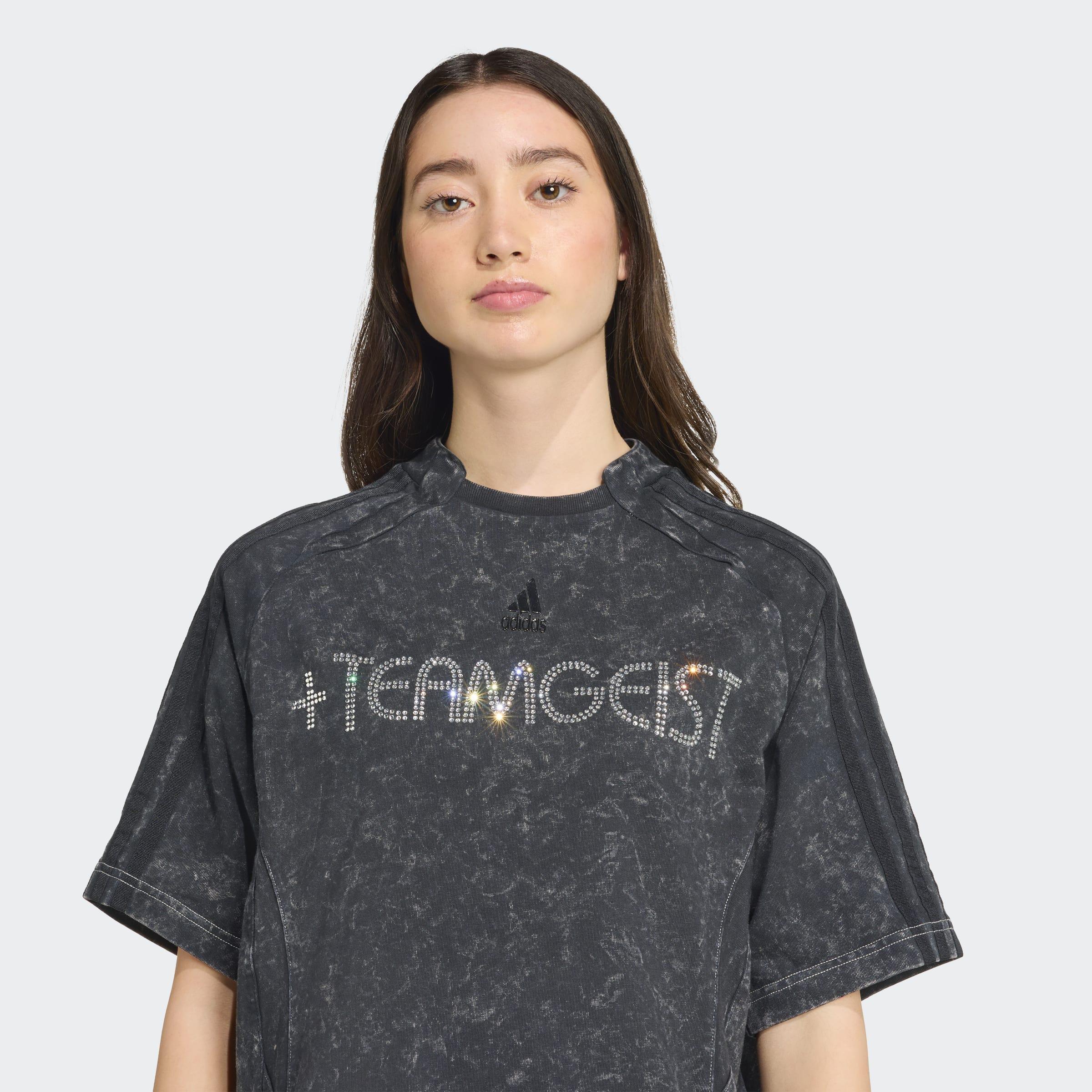Adilenium Season 4 Teamgeist Washed Rhinestone T-Shirt, Black, A701_ONE, large image number 2