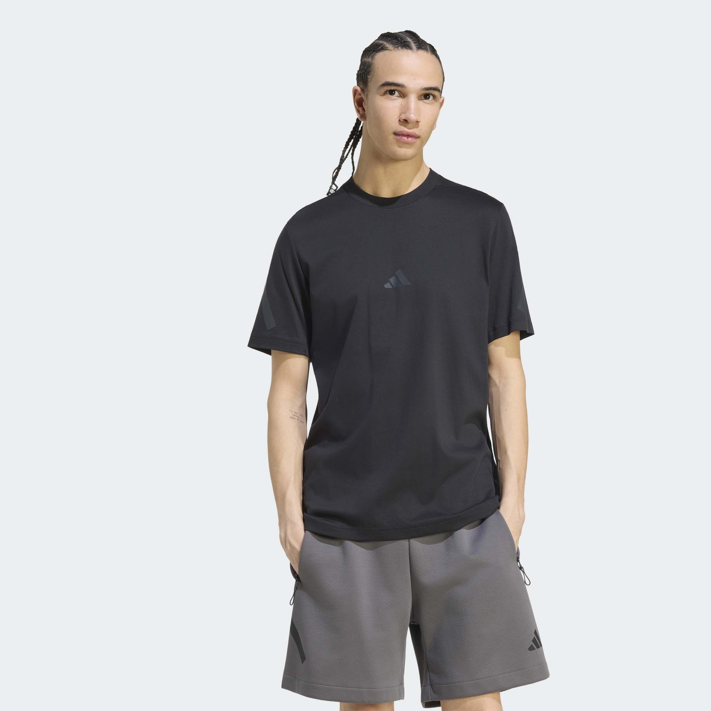 adidas Z.N.E. T-Shirt, Black, A701_ONE, large image number 5