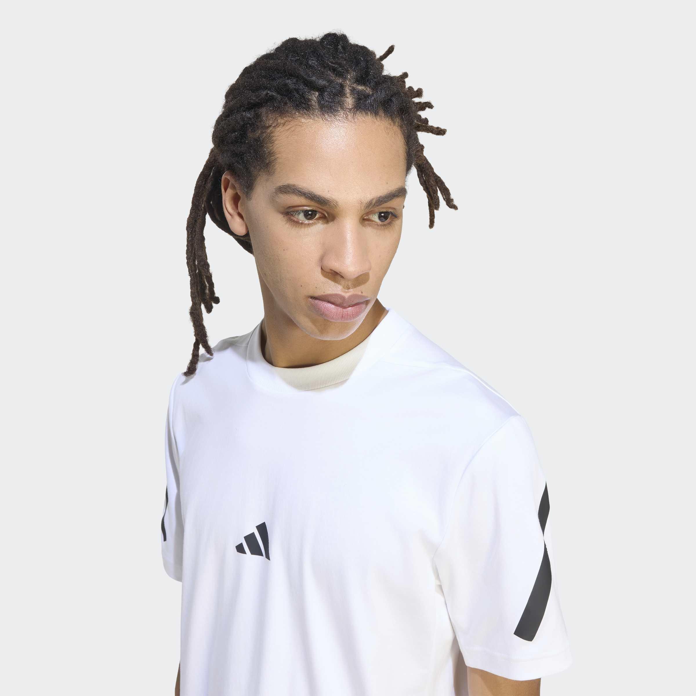 Adidas Z.N.E. T-Shirt, White, A701_ONE, large image number 3