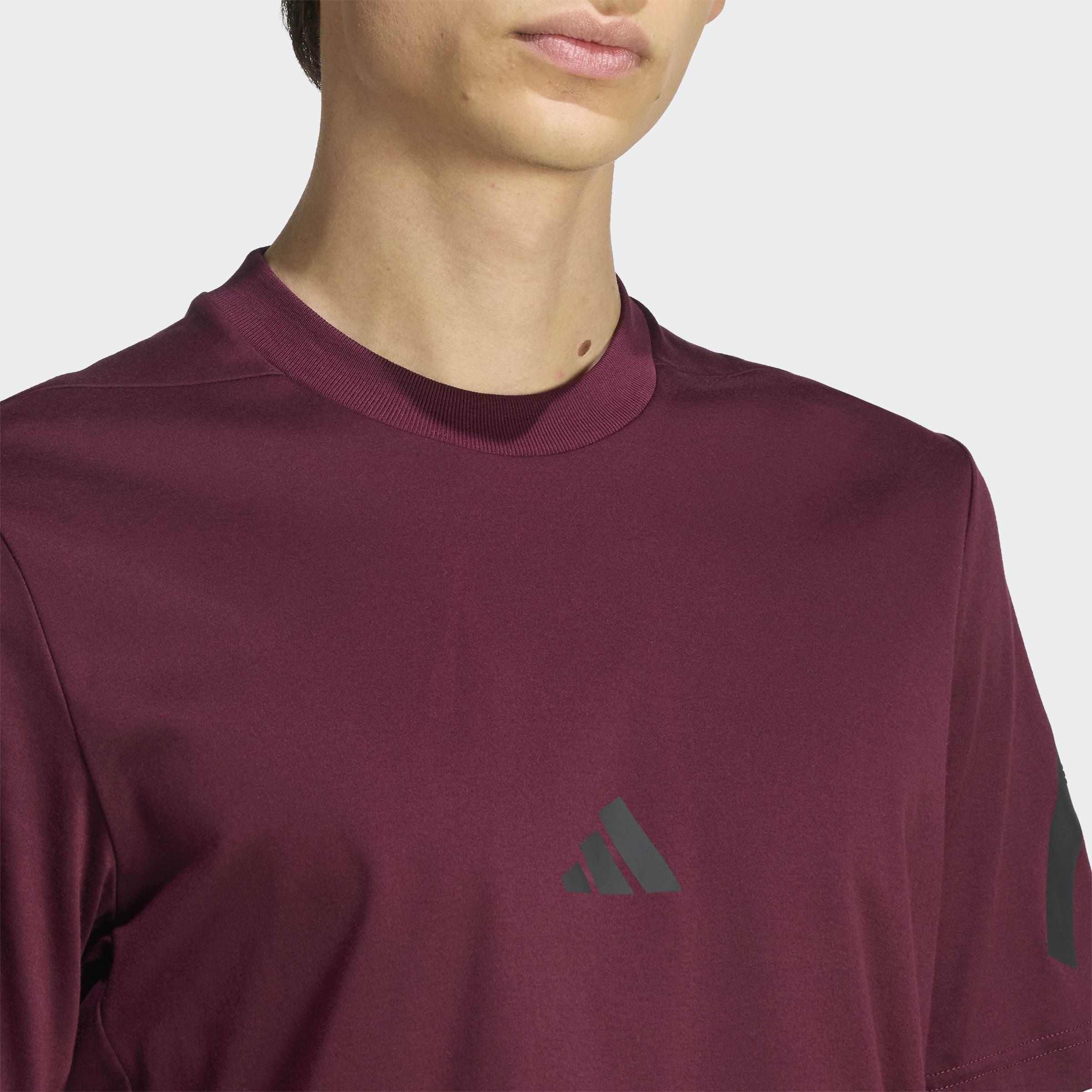adidas Z.N.E. T-Shirt, Burgundy, A701_ONE, large image number 2