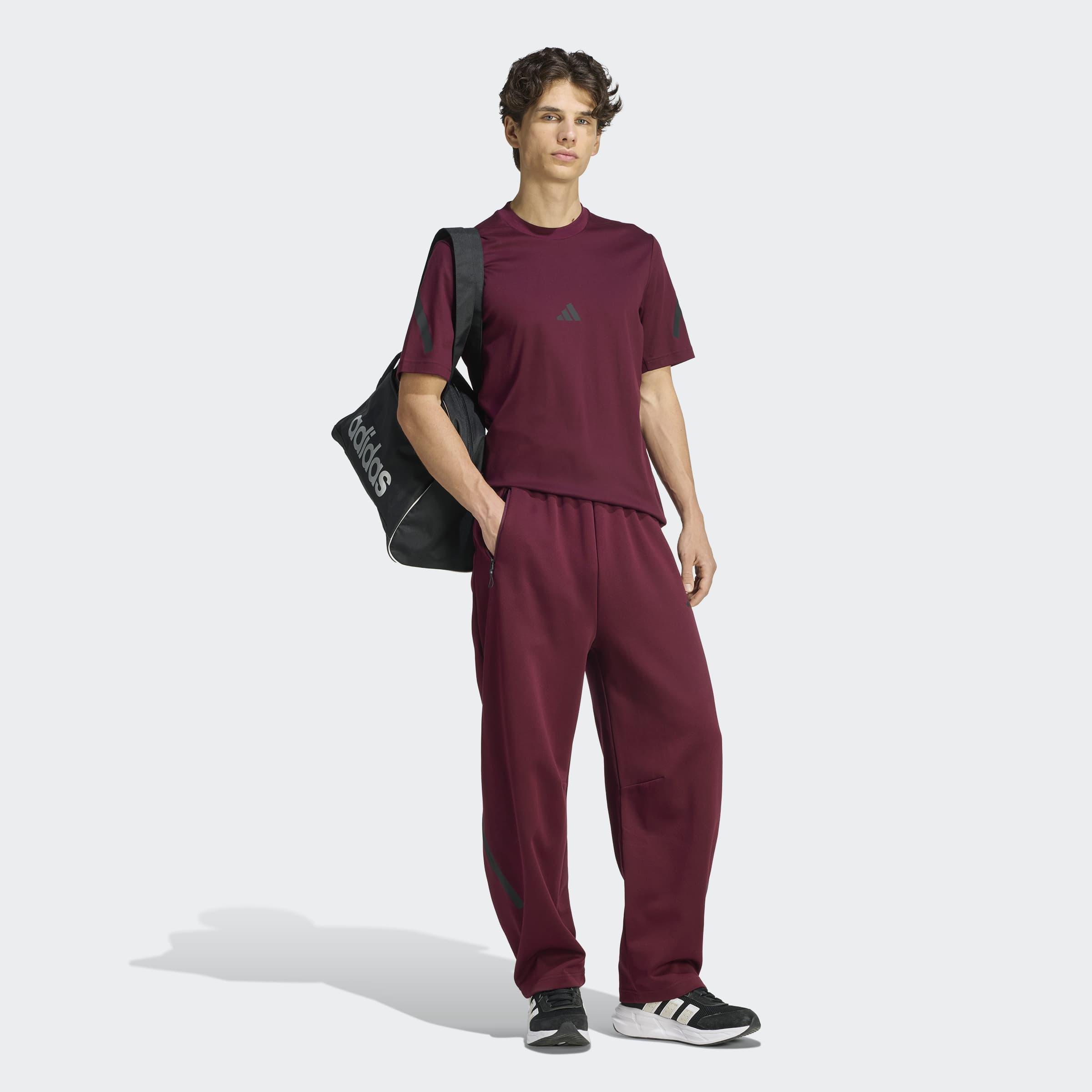 adidas Z.N.E. T-Shirt, Burgundy, A701_ONE, large image number 5
