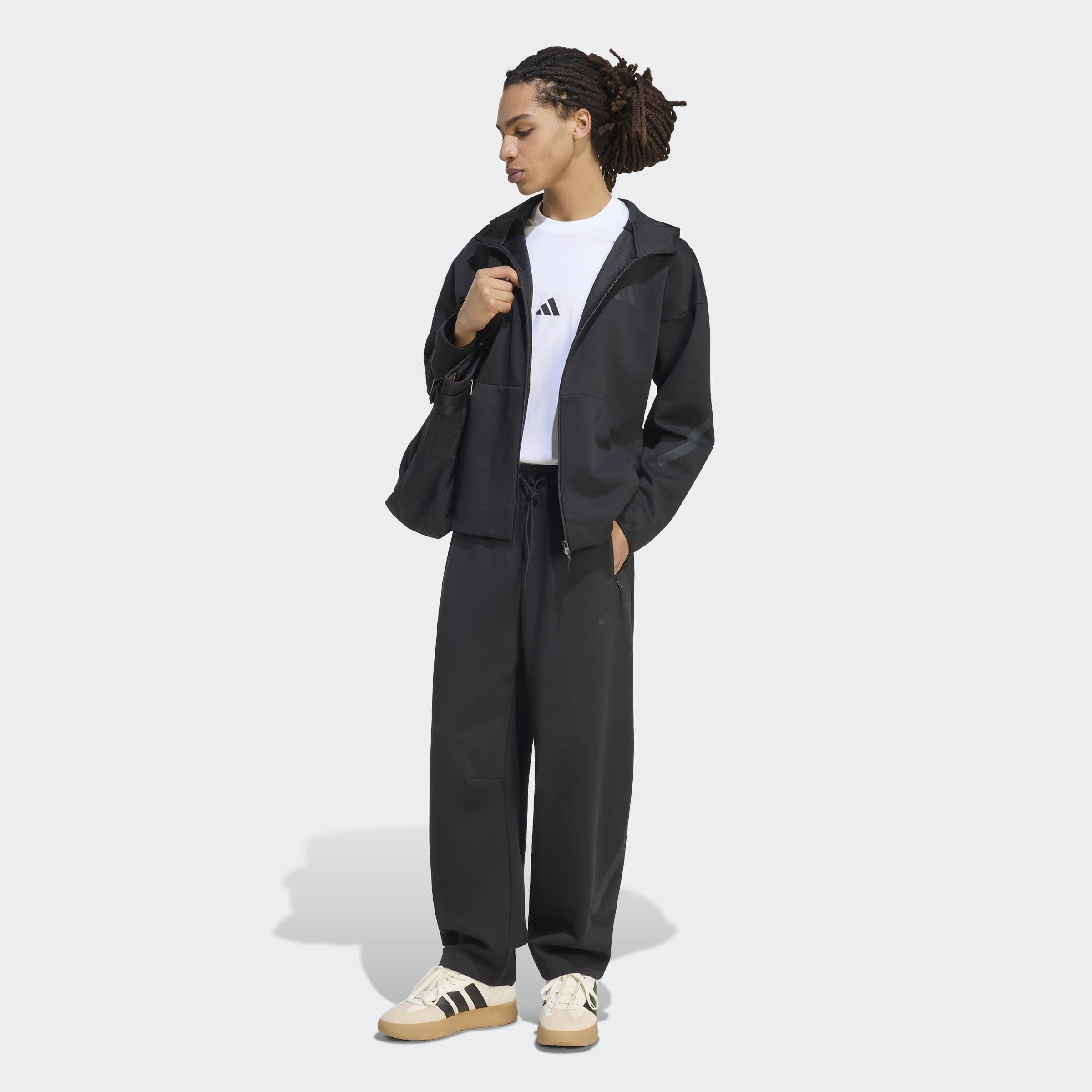 adidas Z.N.E. Full Zip Track Top, Black, A701_ONE, large image number 5