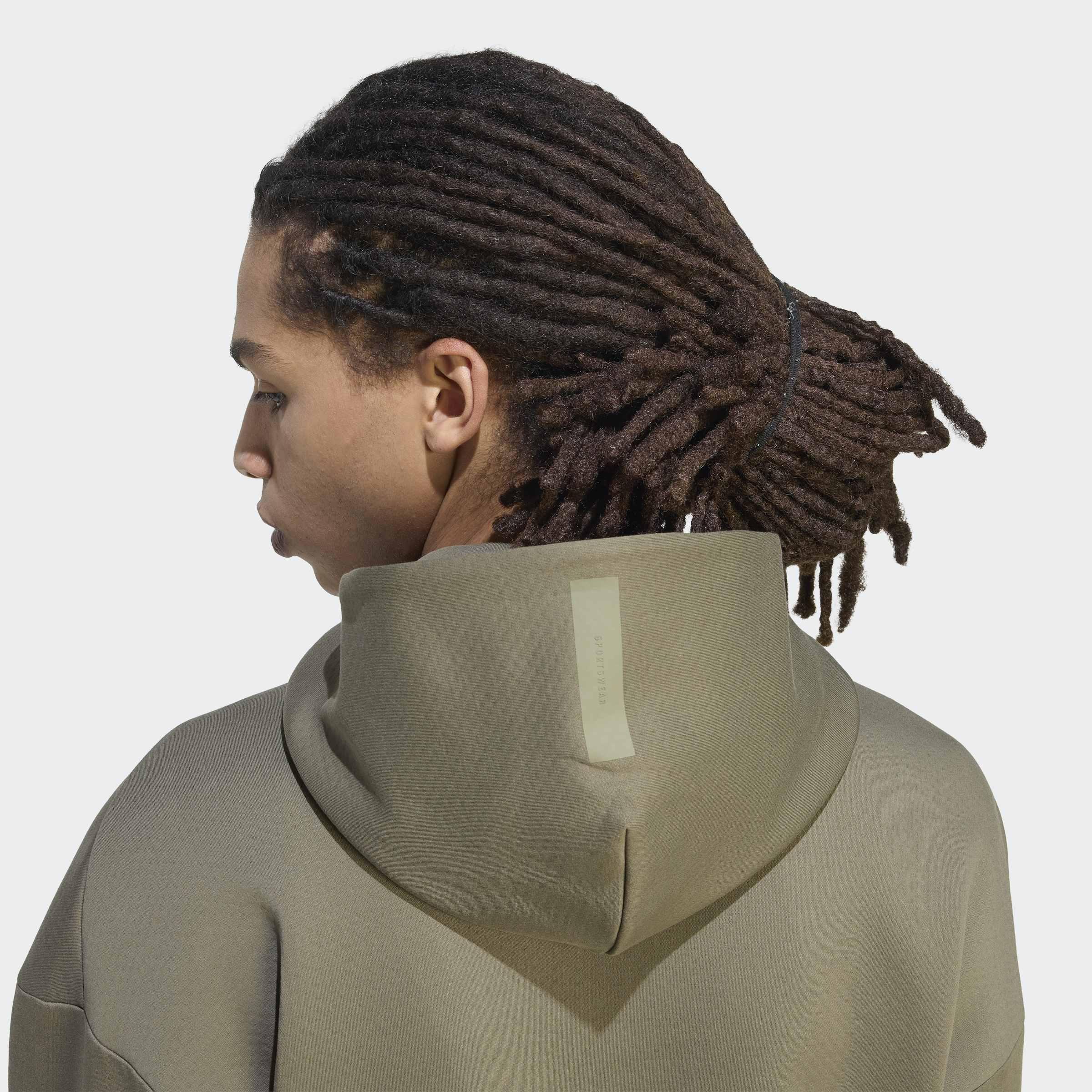 Adidas Z.N.E. Full Zip Track Top, Green, A701_ONE, large image number 2