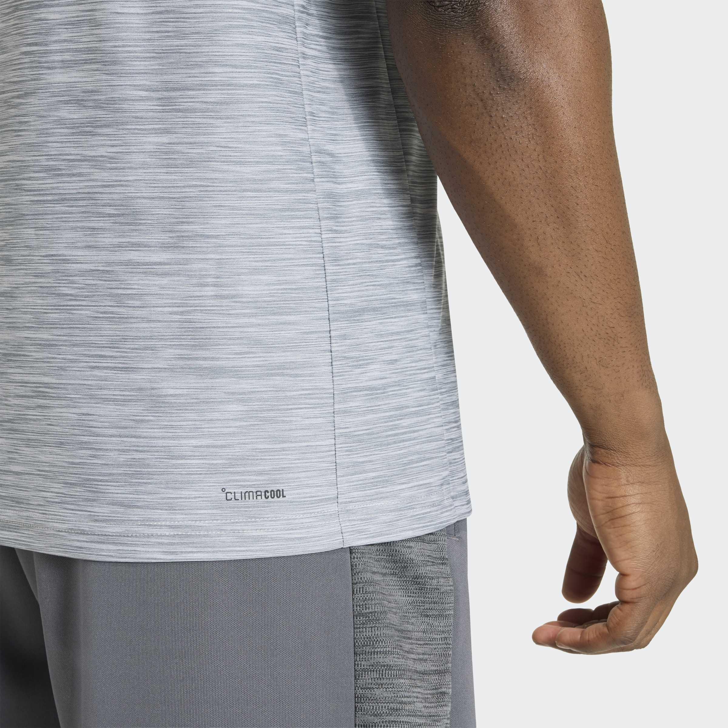 Workout Essentials Flex T-Shirt, Grey, A701_ONE, large image number 3